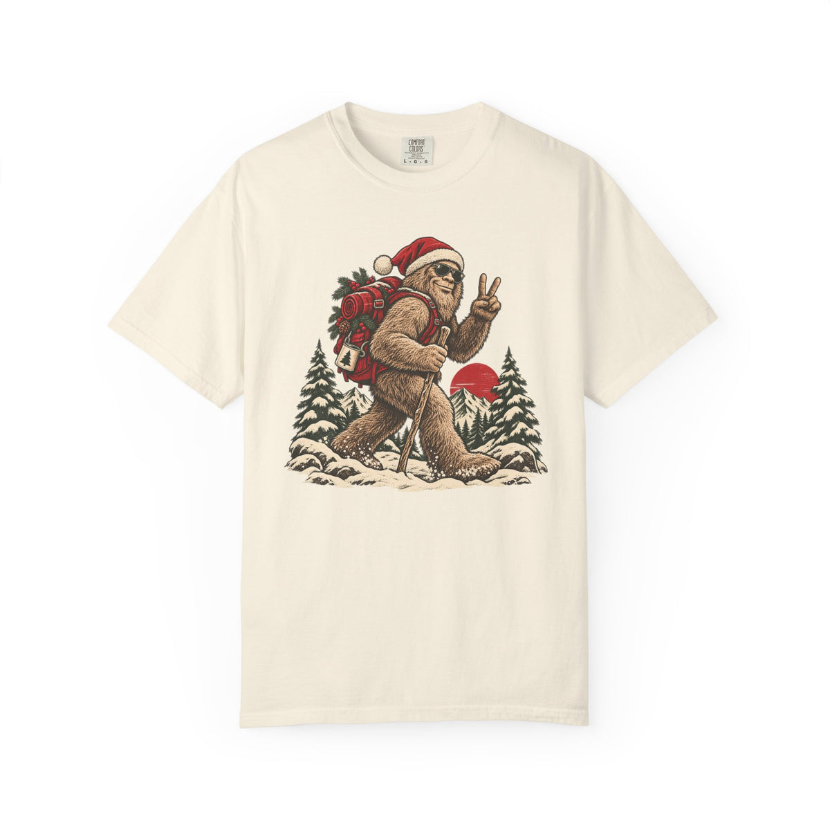 Santa Bigfoot Hike T-Shirt
