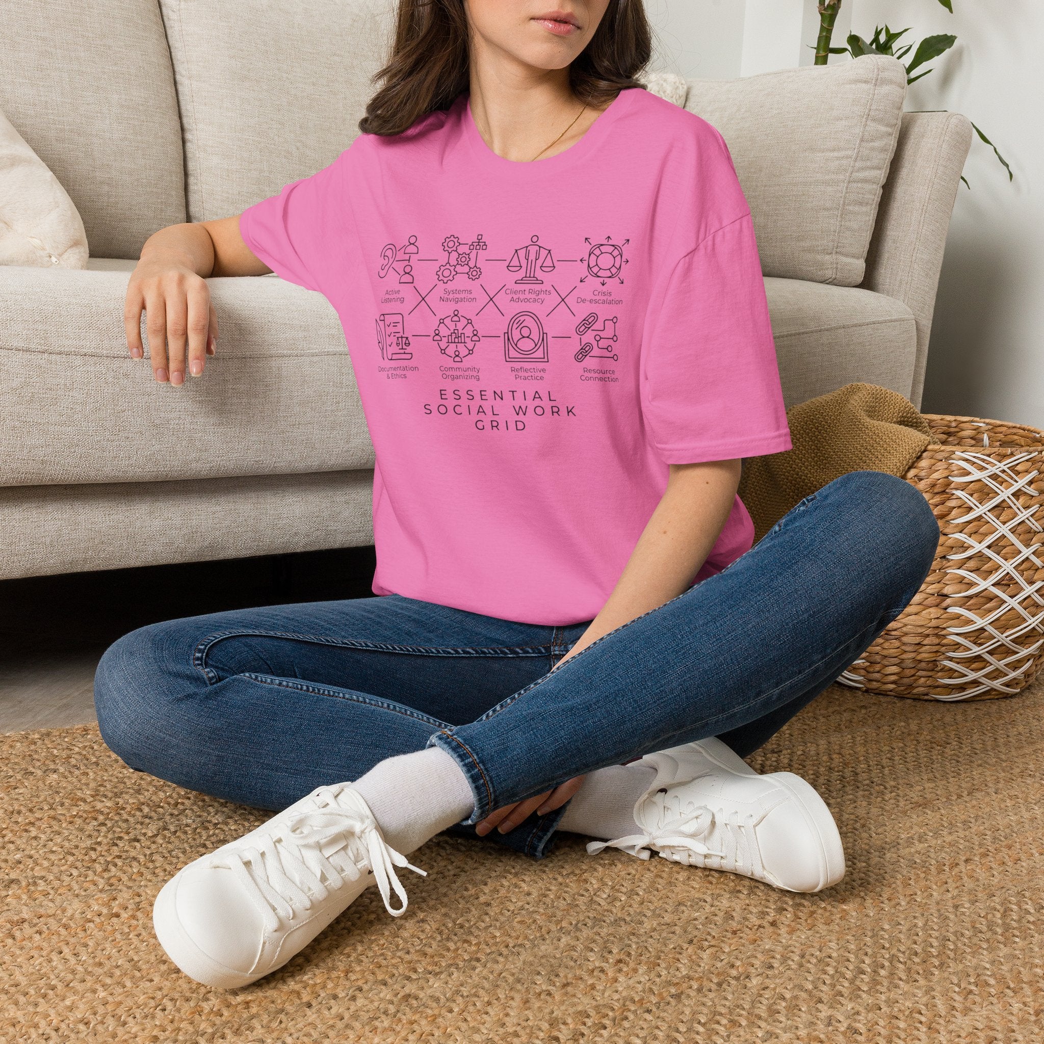 Essential Social Work Grid T-Shirt