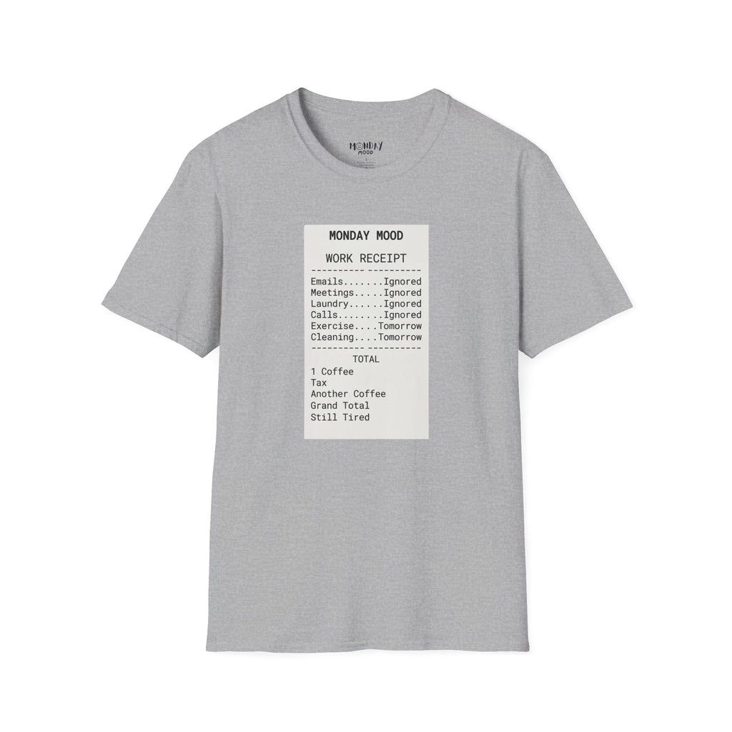 Work Receipt T-Shirt