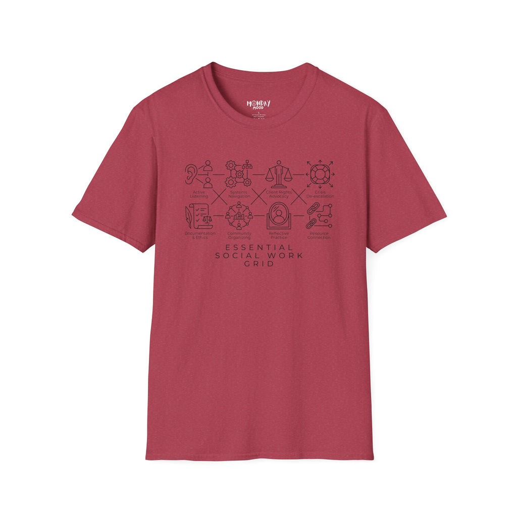 Essential Social Work Grid T-Shirt