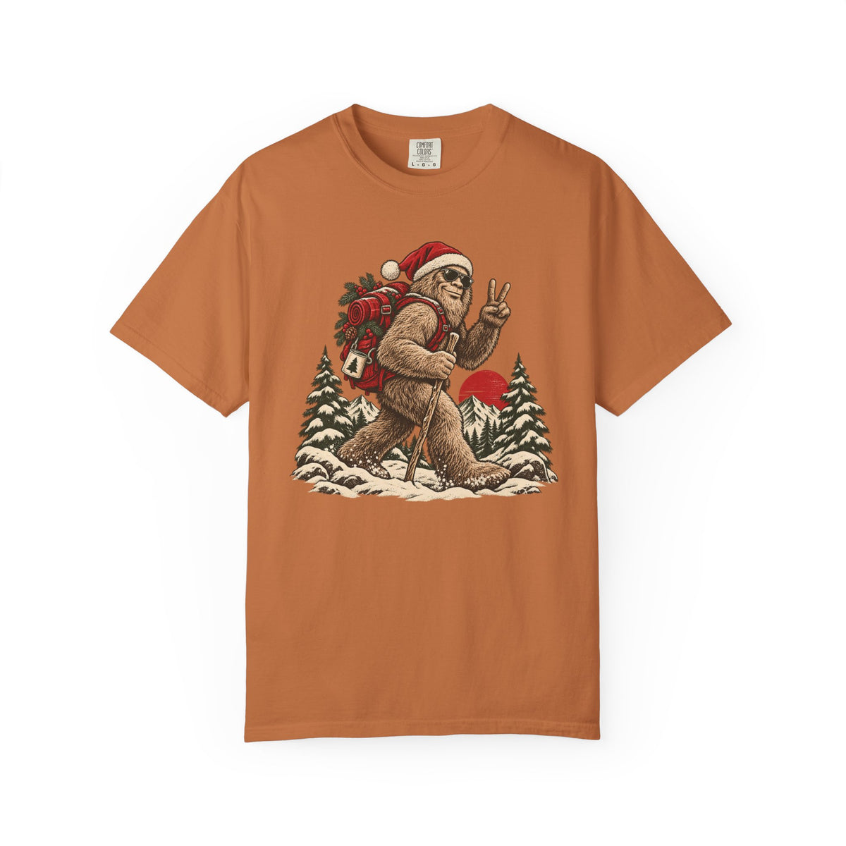 Santa Bigfoot Hike T-Shirt