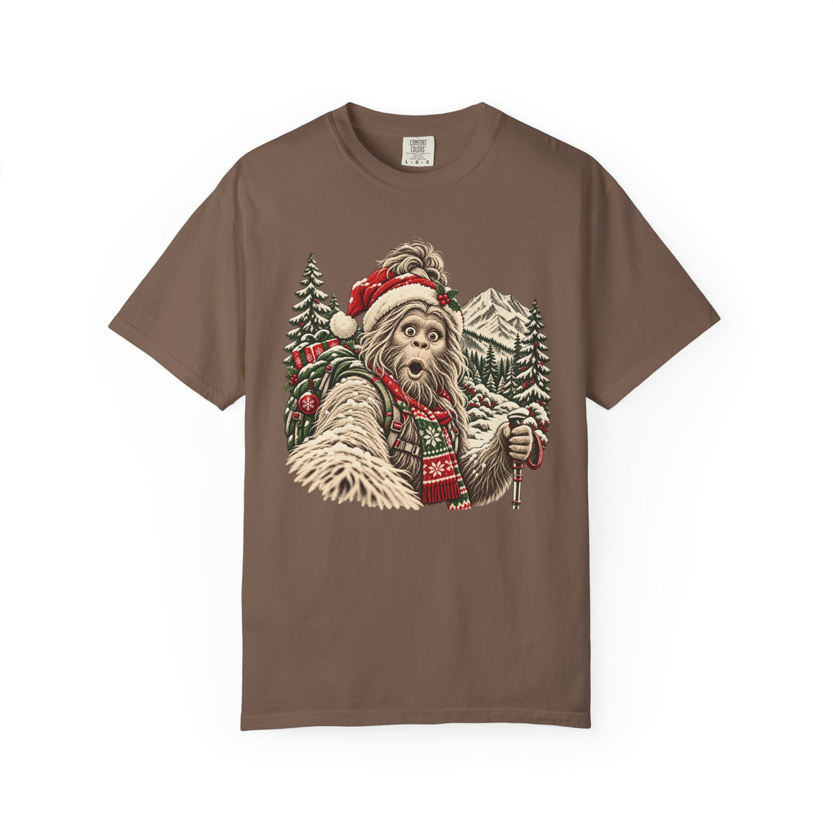 Christmas Bigfoot Girl T-Shirt
