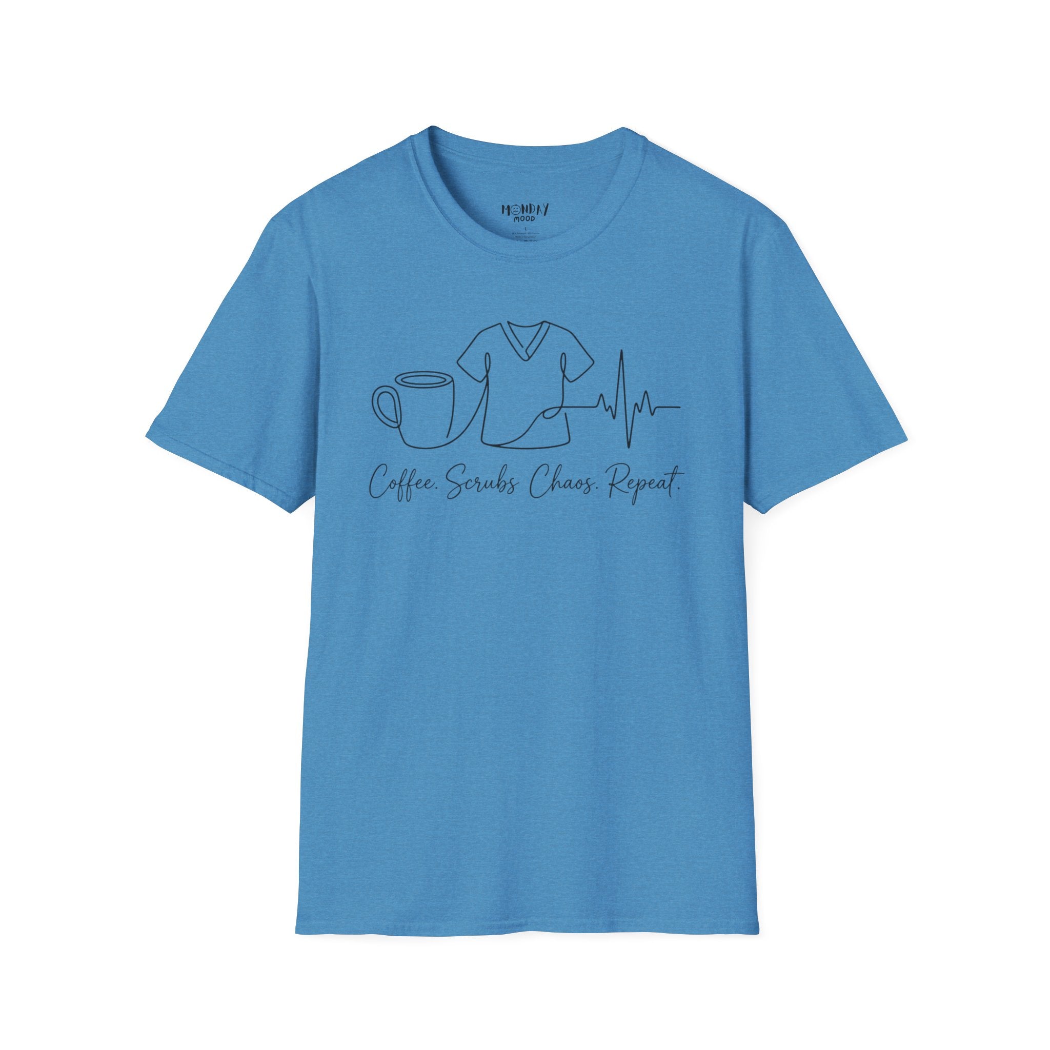 Coffee Scrubs Chaos Repeat T-Shirt