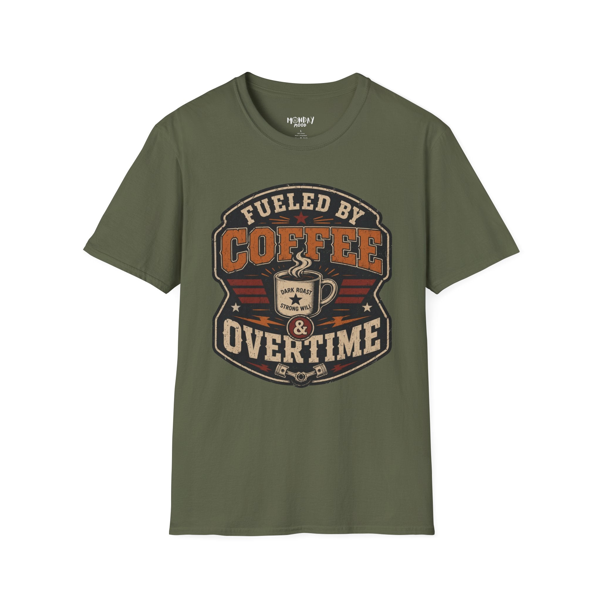 Fueled By Coffee Overtime T-Shirt