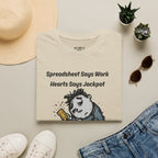 Spreadsheet Says Work Hearts Says Jackpot T-Shirt