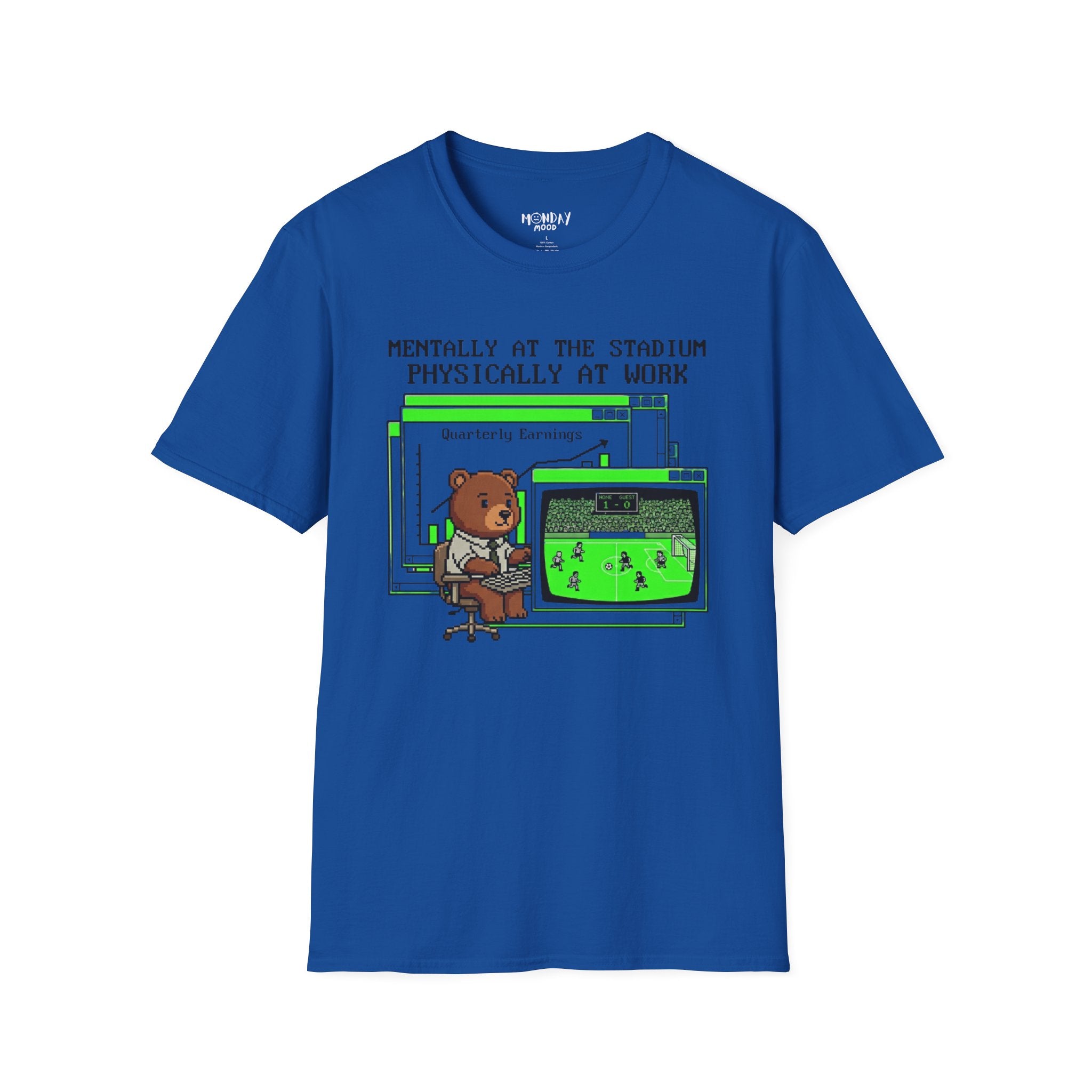 Mentally At The Stadium Physically At Work T-Shirt
