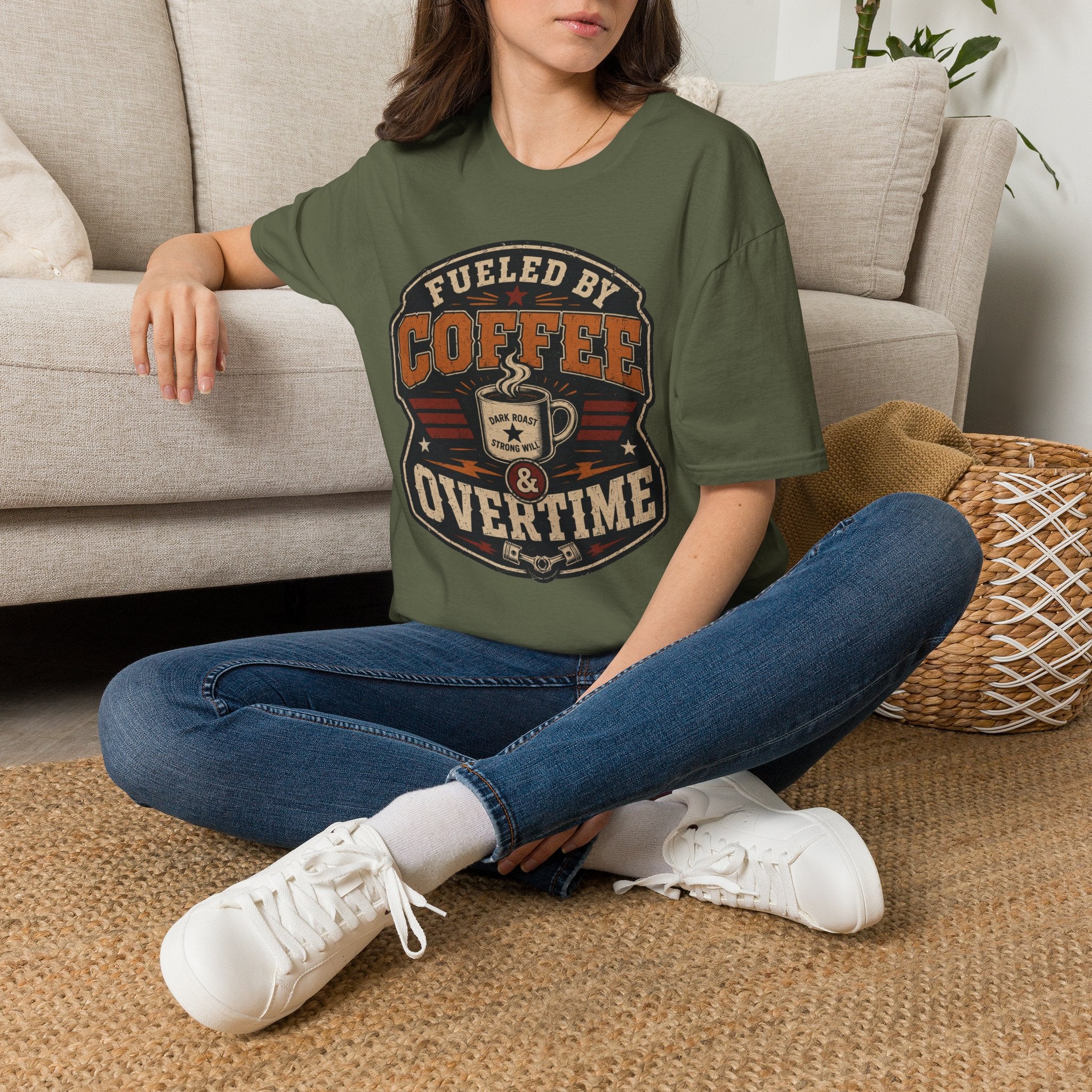 Fueled By Coffee Overtime T-Shirt