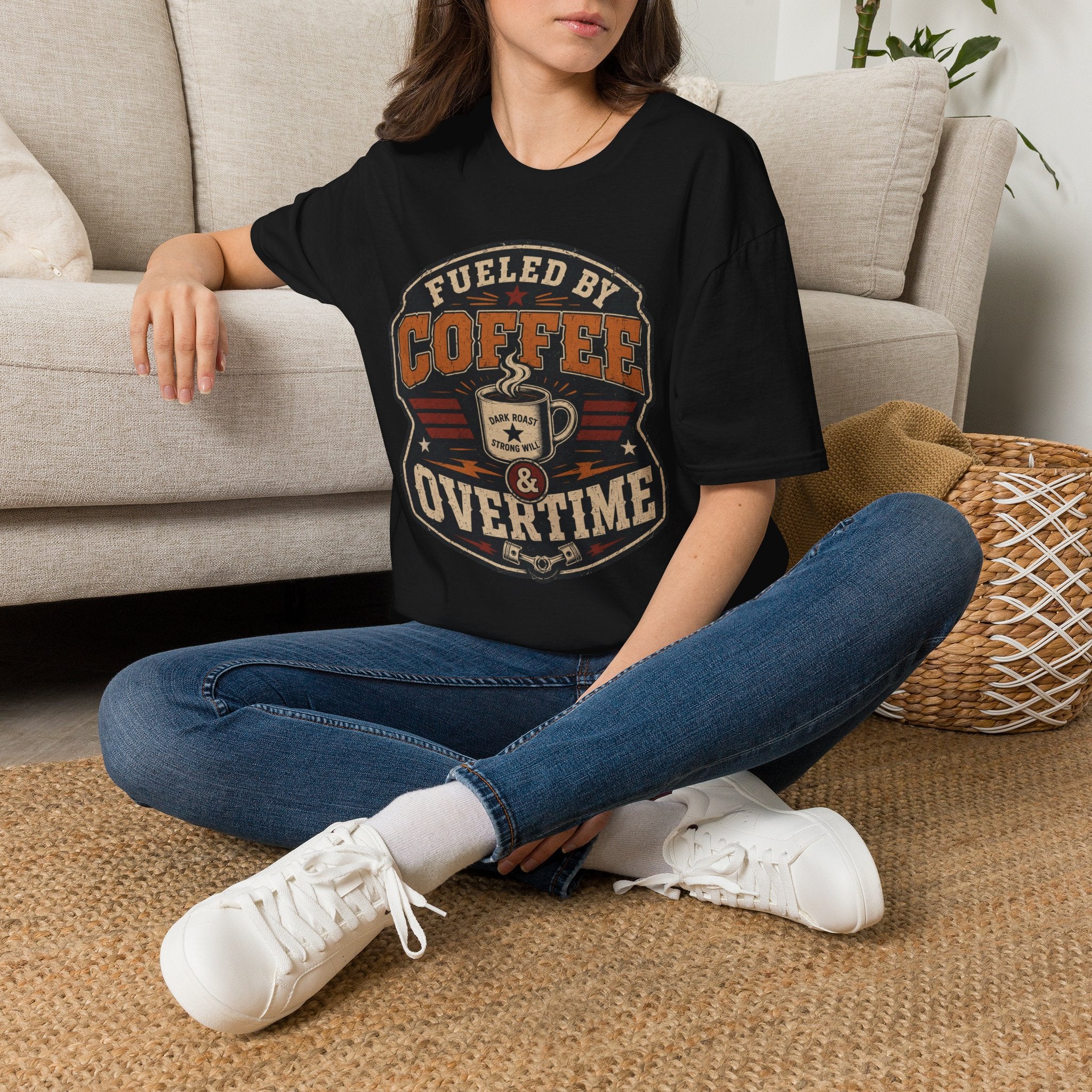 Fueled By Coffee Overtime T-Shirt