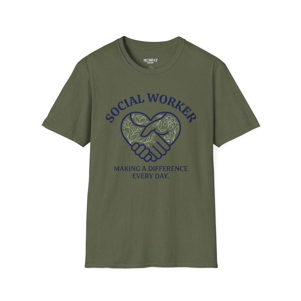 Social Worker Making A Difference Every Day T-Shirt