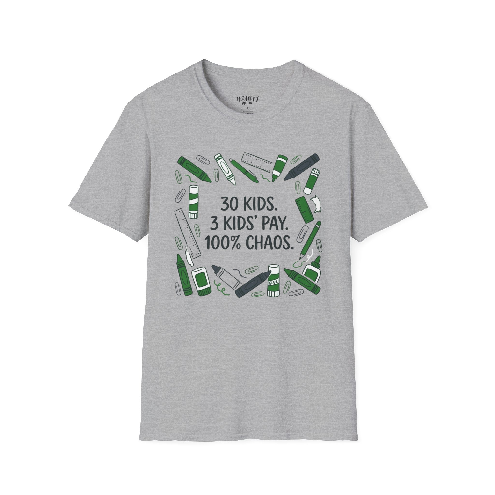 30 Kids. 3 Kids' Pay. 100% Chaos T-Shirt