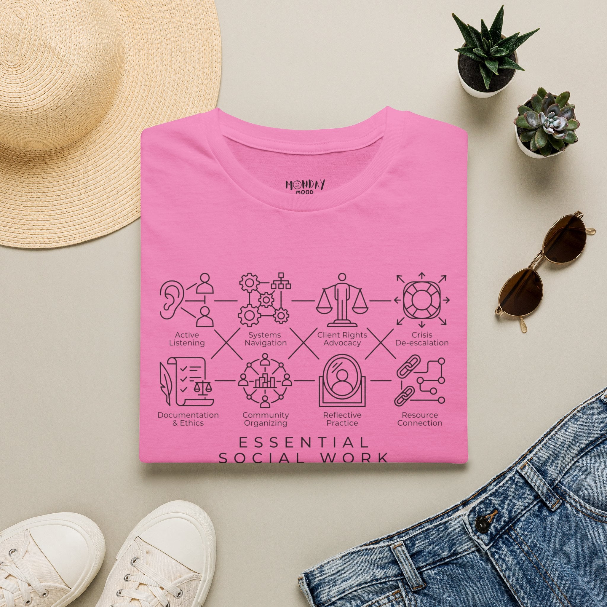 Essential Social Work Grid T-Shirt