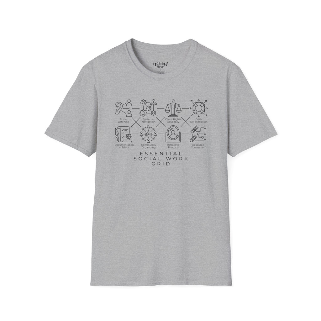 Essential Social Work Grid T-Shirt