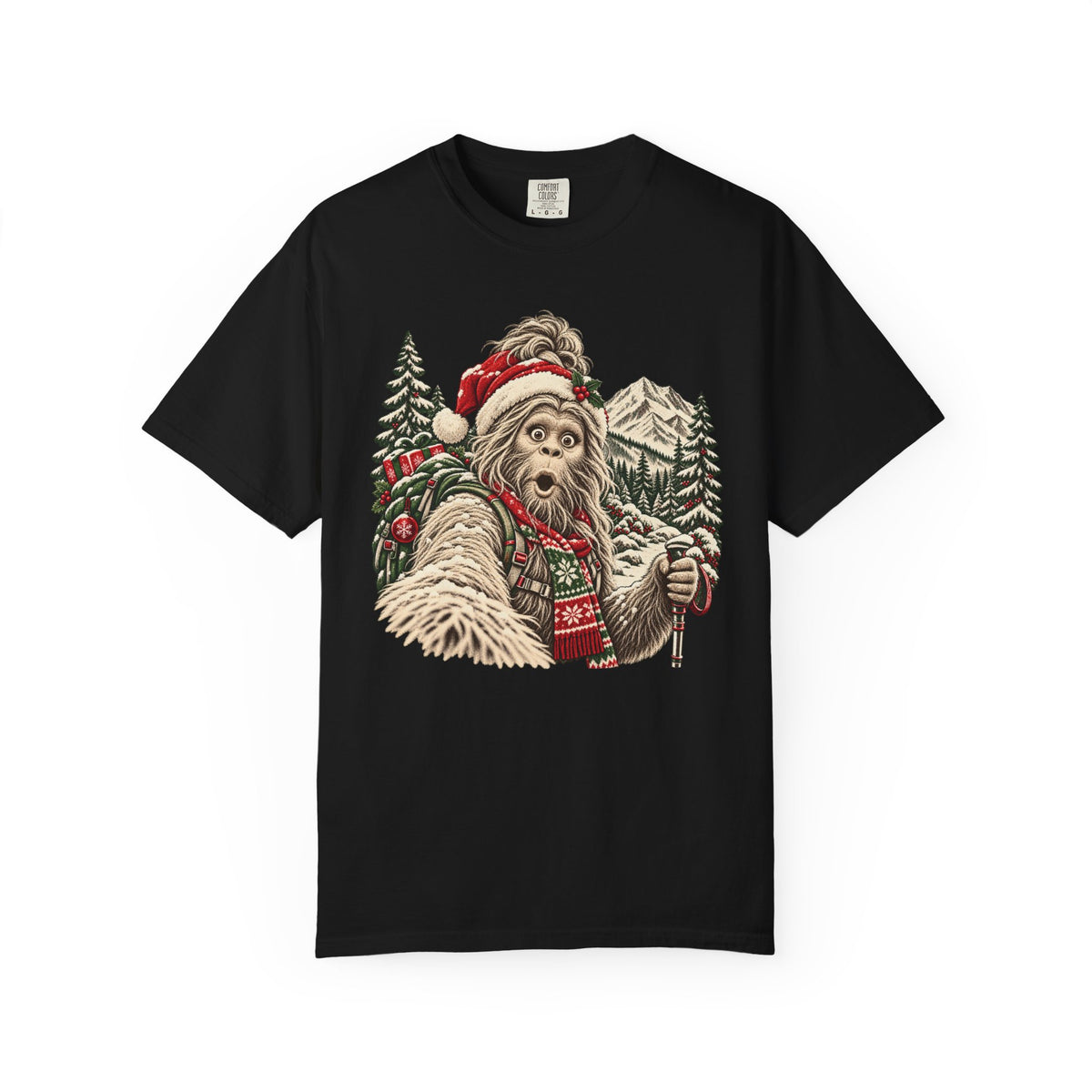 Christmas Bigfoot Girl T-Shirt