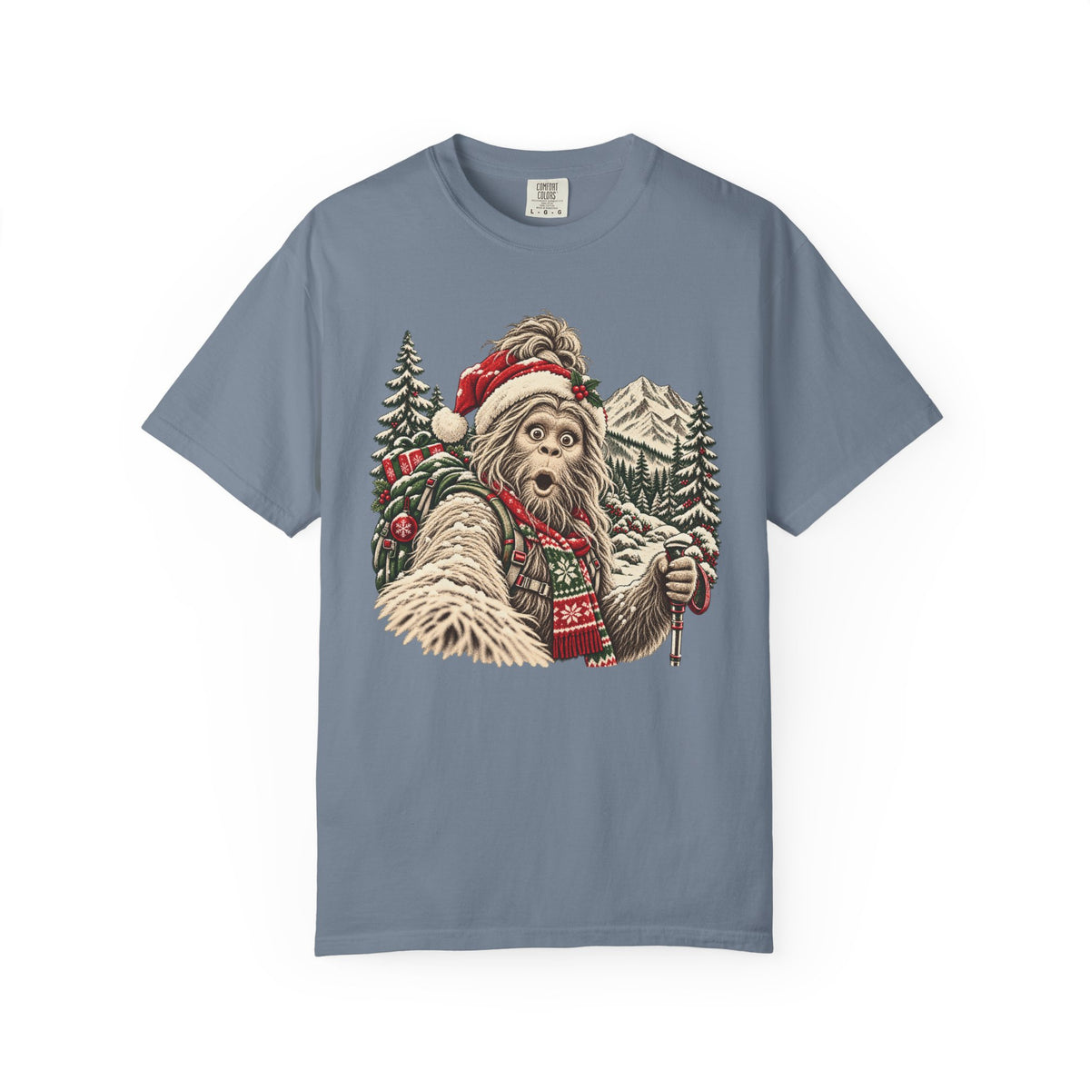 Christmas Bigfoot Girl T-Shirt