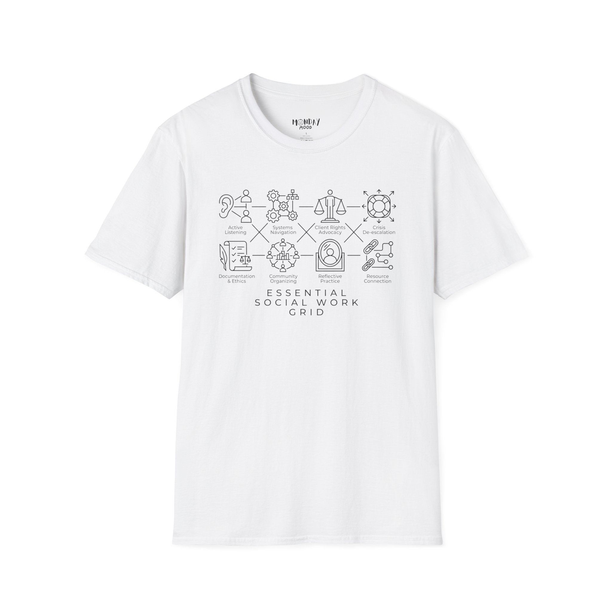 Essential Social Work Grid T-Shirt