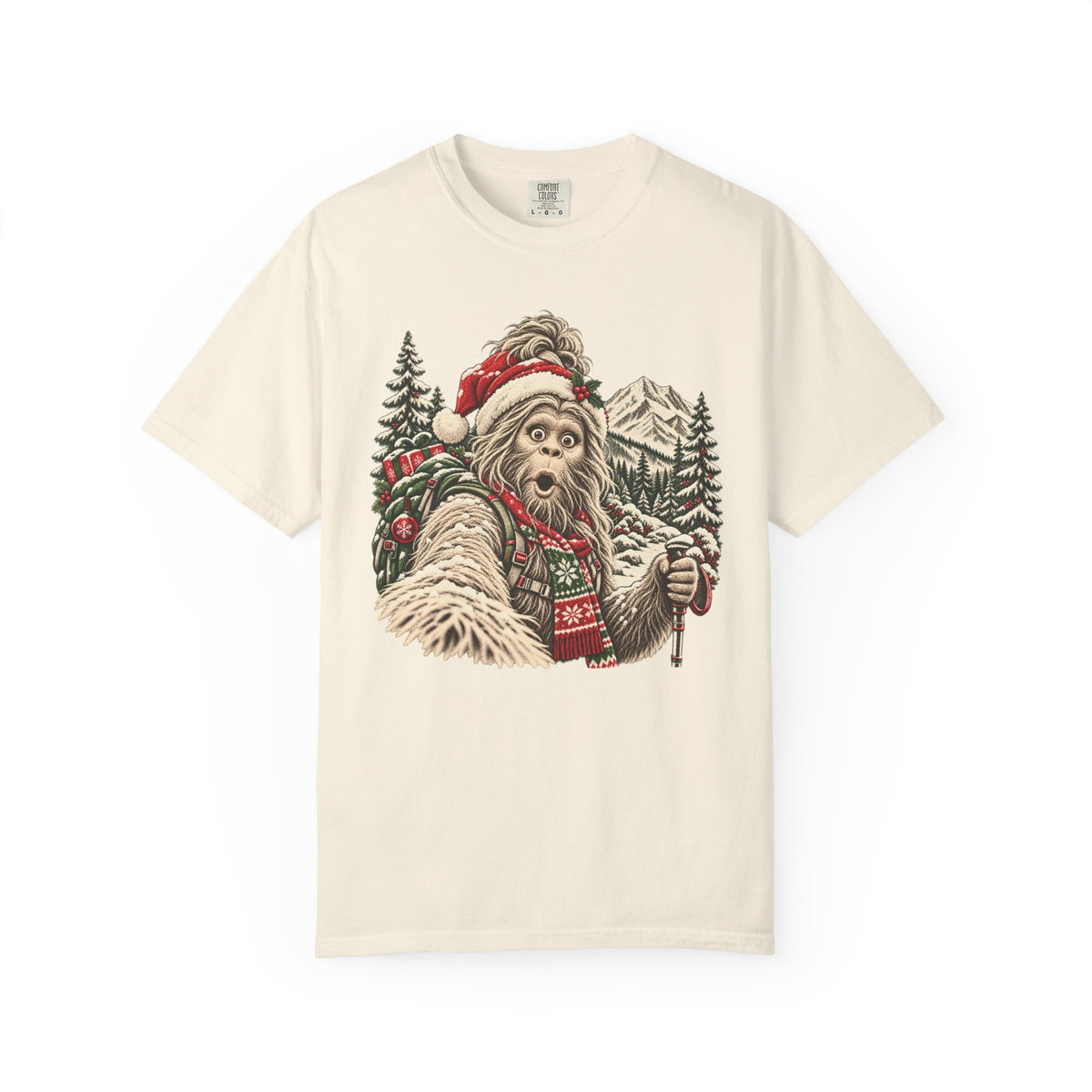 Christmas Bigfoot Girl T-Shirt