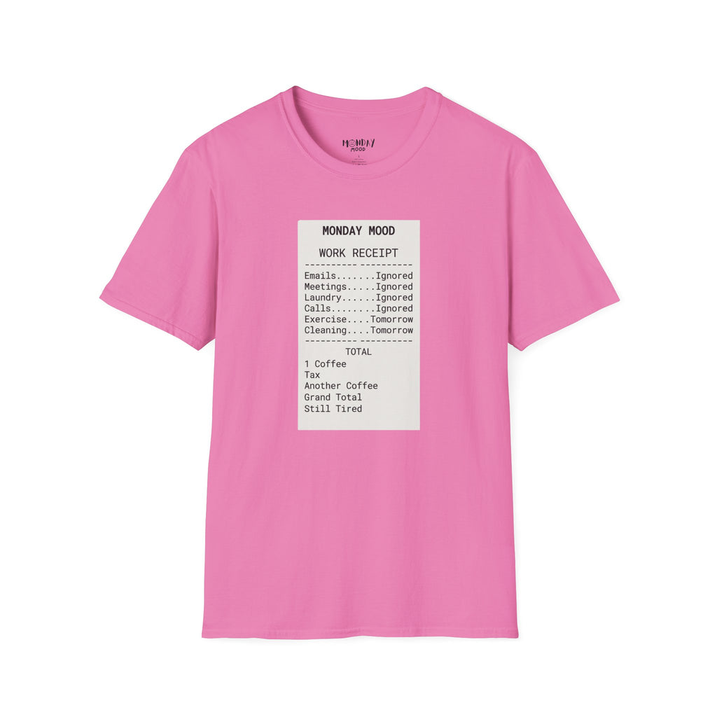Work Receipt T-Shirt