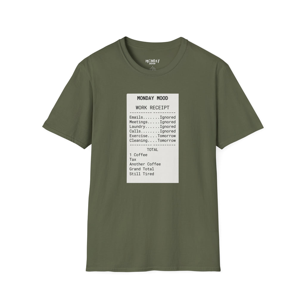 Work Receipt T-Shirt
