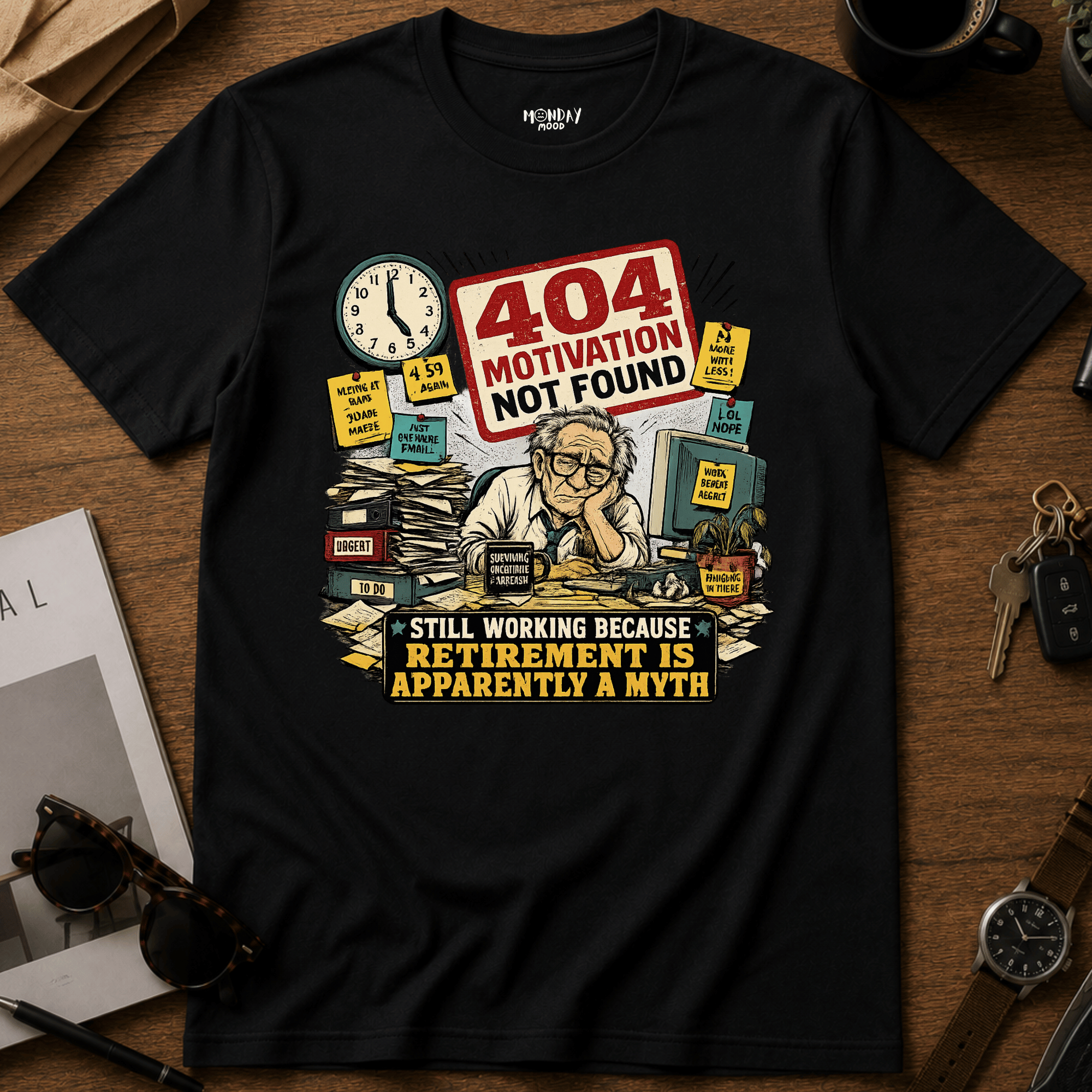404 Motivation Not Found T-Shirt