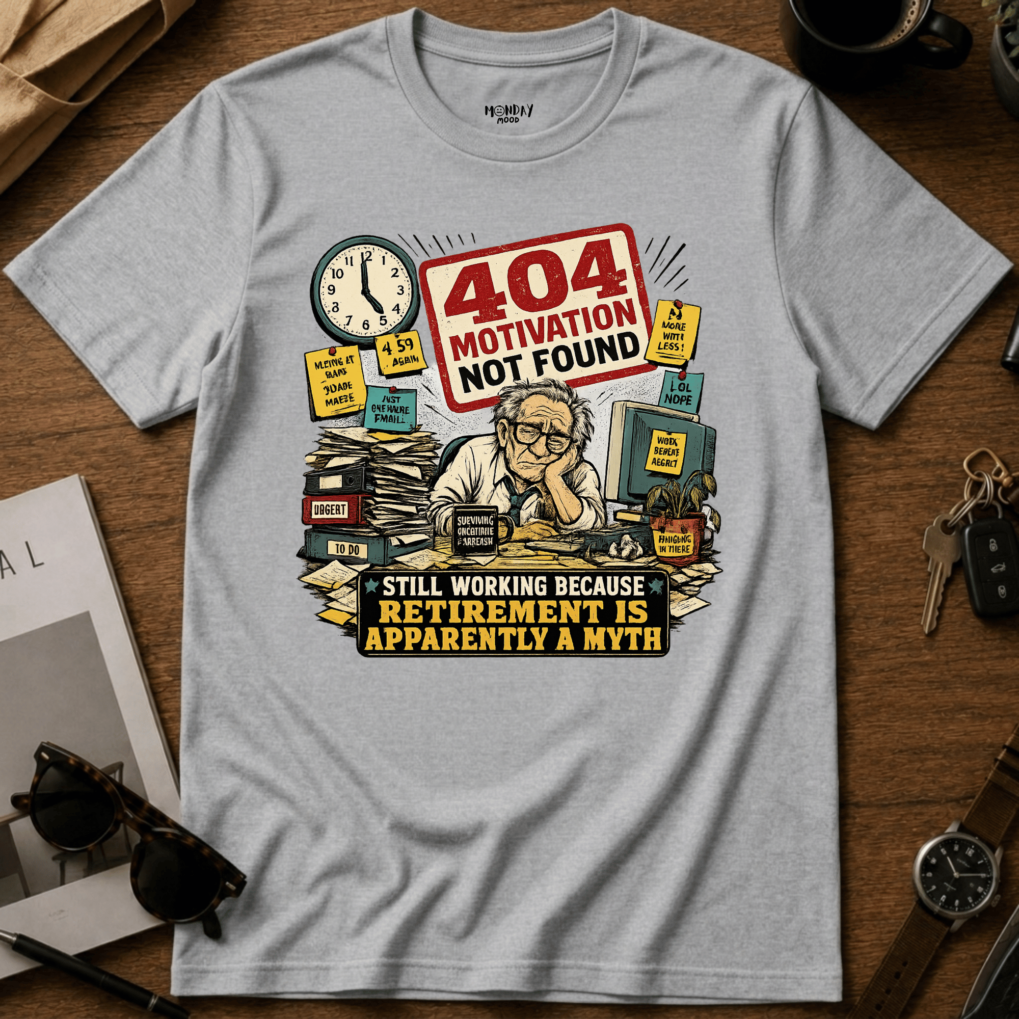 404 Motivation Not Found T-Shirt