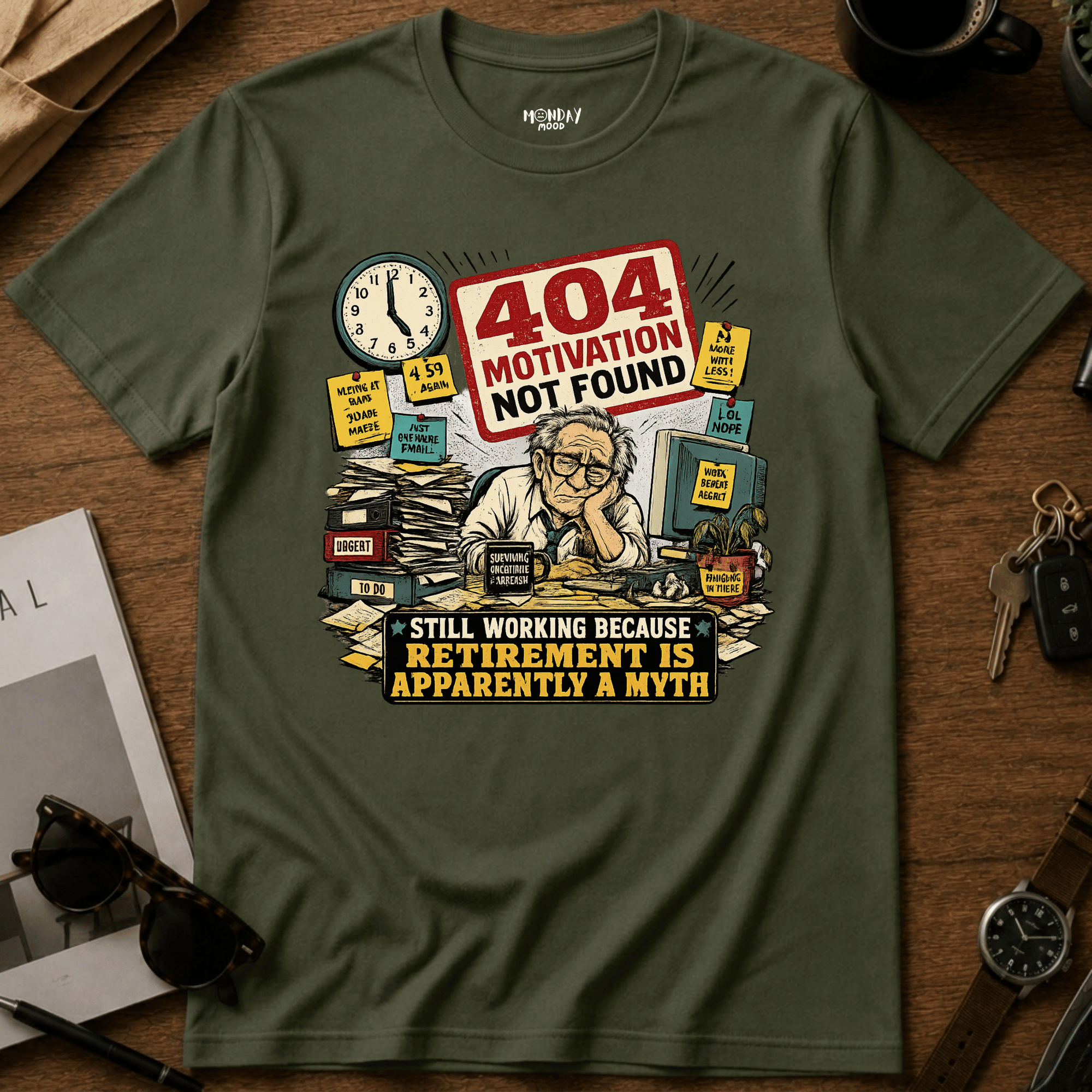 404 Motivation Not Found T-Shirt