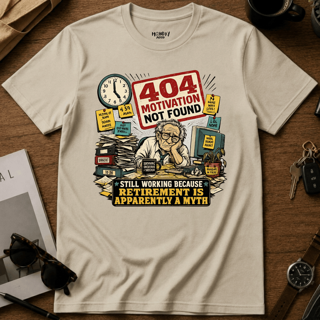 404 Motivation Not Found T-Shirt