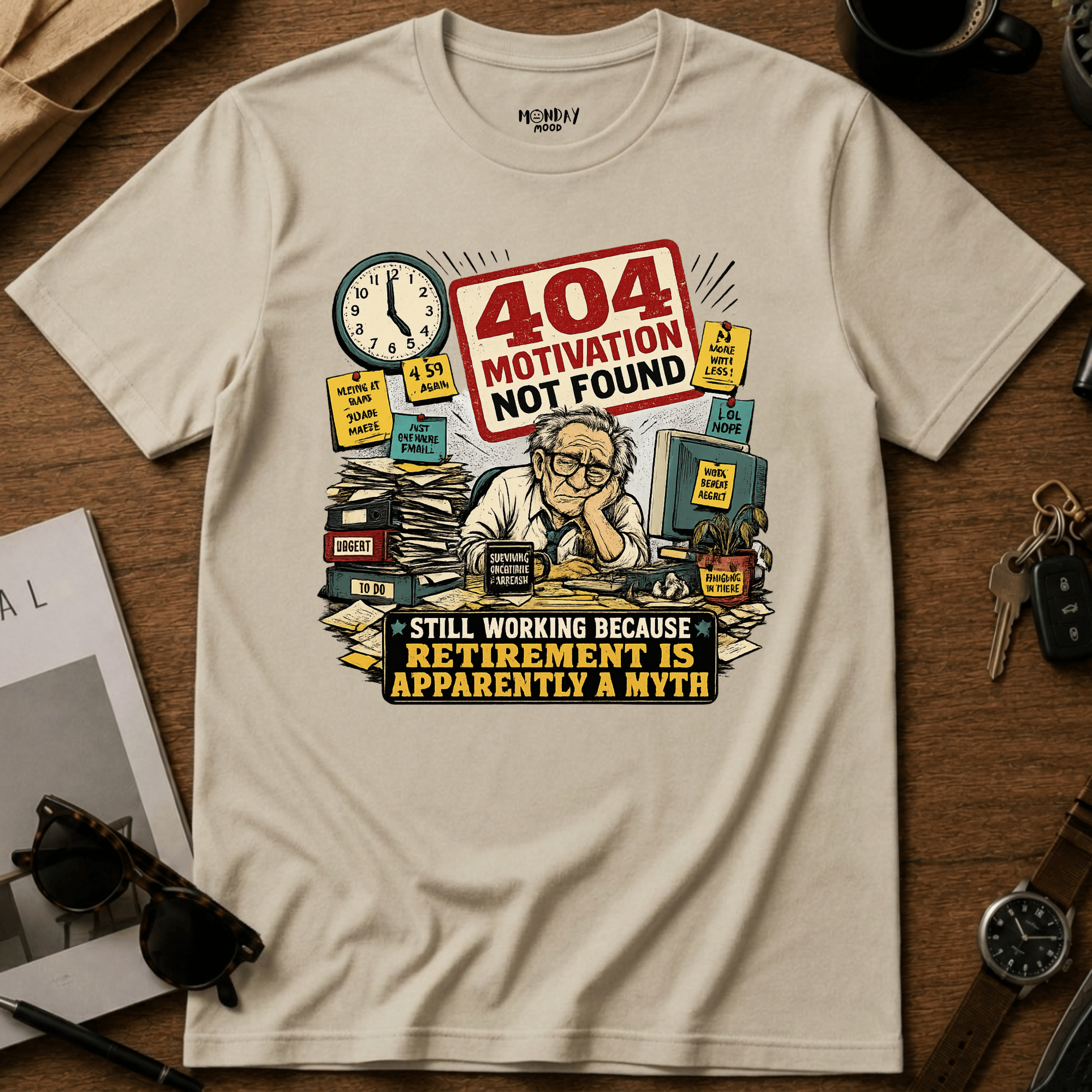 404 Motivation Not Found T-Shirt