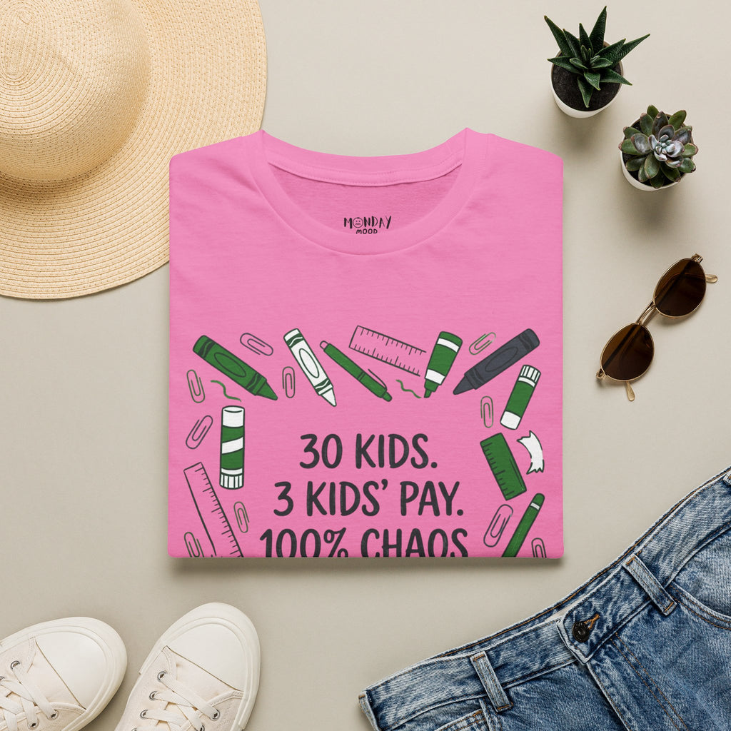 30 Kids. 3 Kids' Pay. 100% Chaos T-Shirt