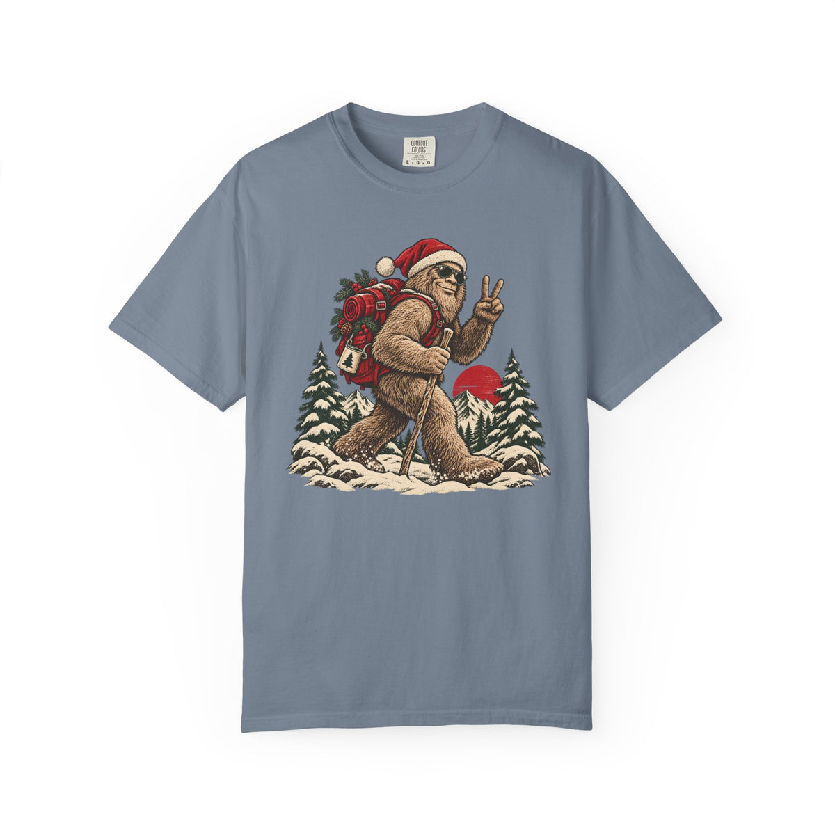 Santa Bigfoot Hike T-Shirt