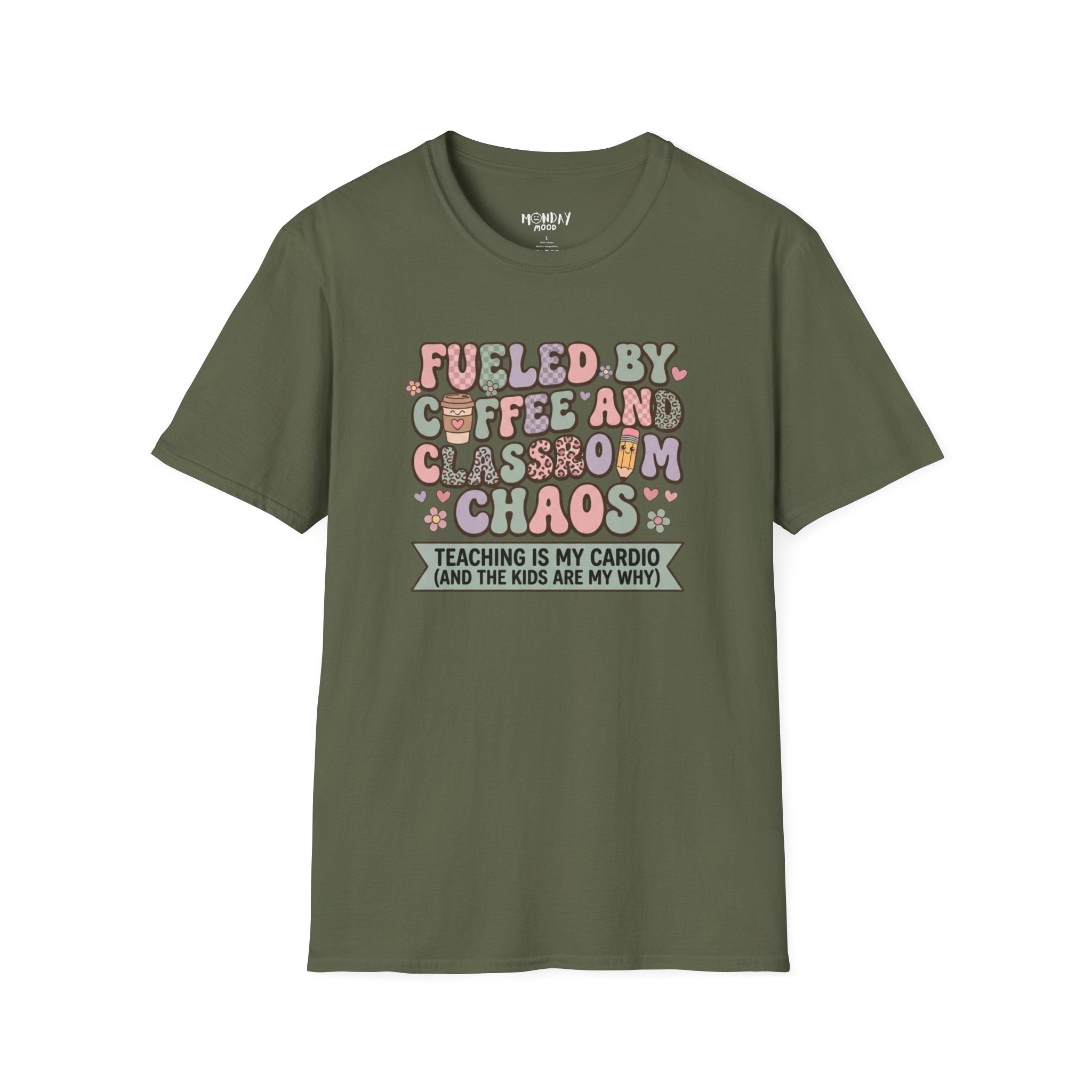 Fueled By Coffee And Classroom Chaos T-Shirt