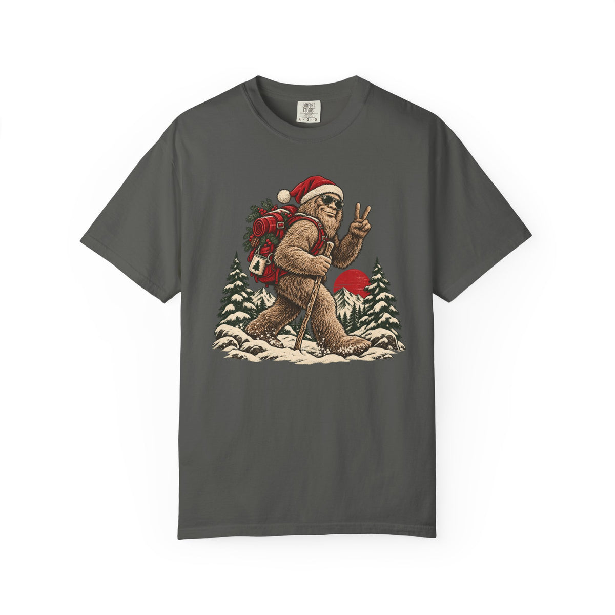 Santa Bigfoot Hike T-Shirt