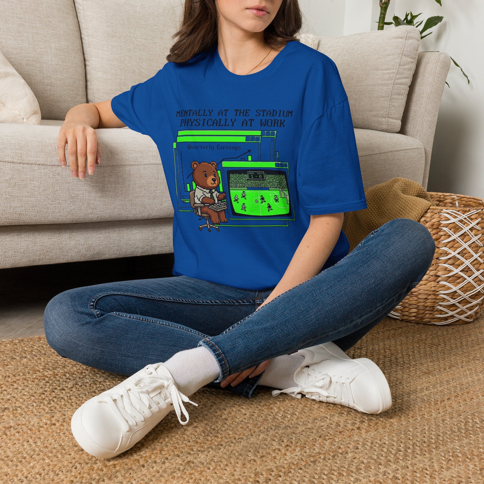 Mentally At The Stadium Physically At Work T-Shirt