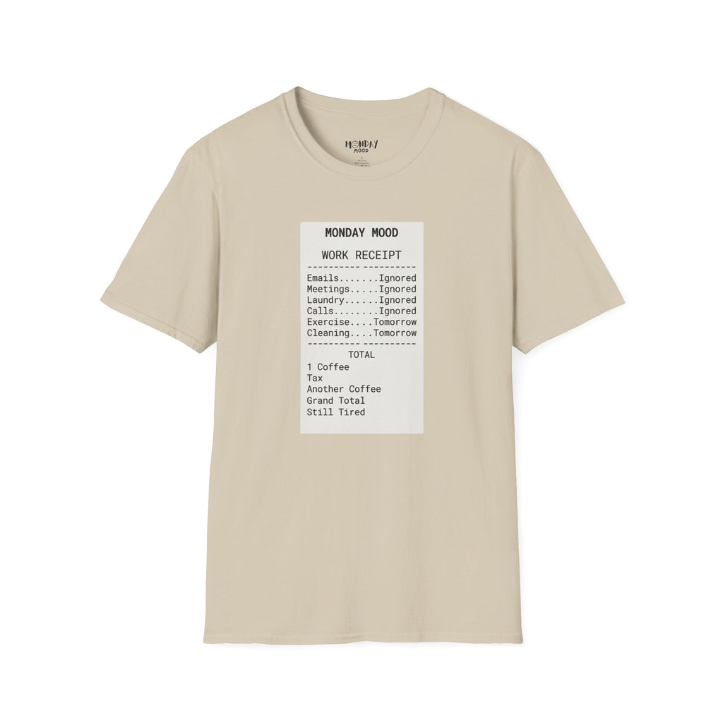 Work Receipt T-Shirt