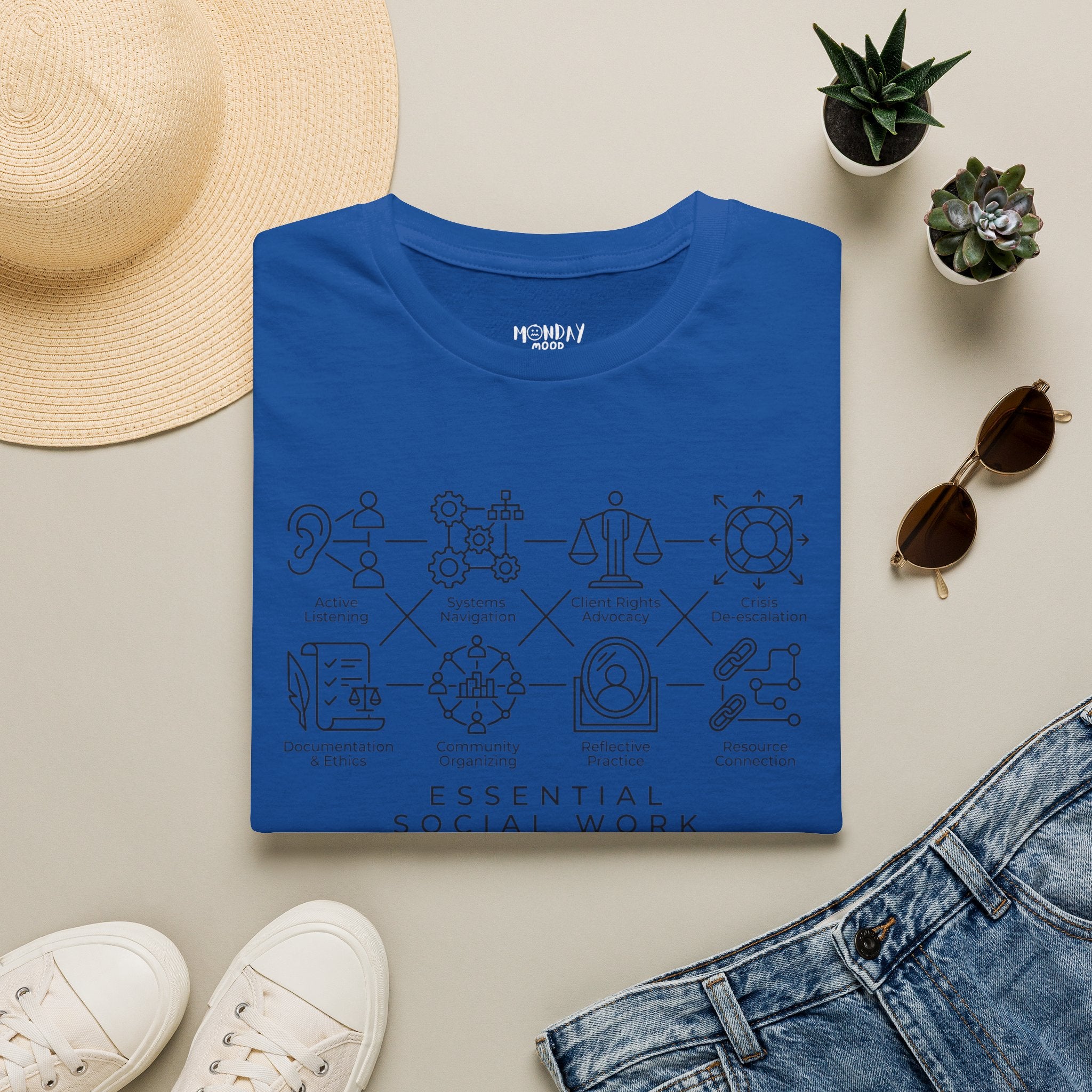 Essential Social Work Grid T-Shirt
