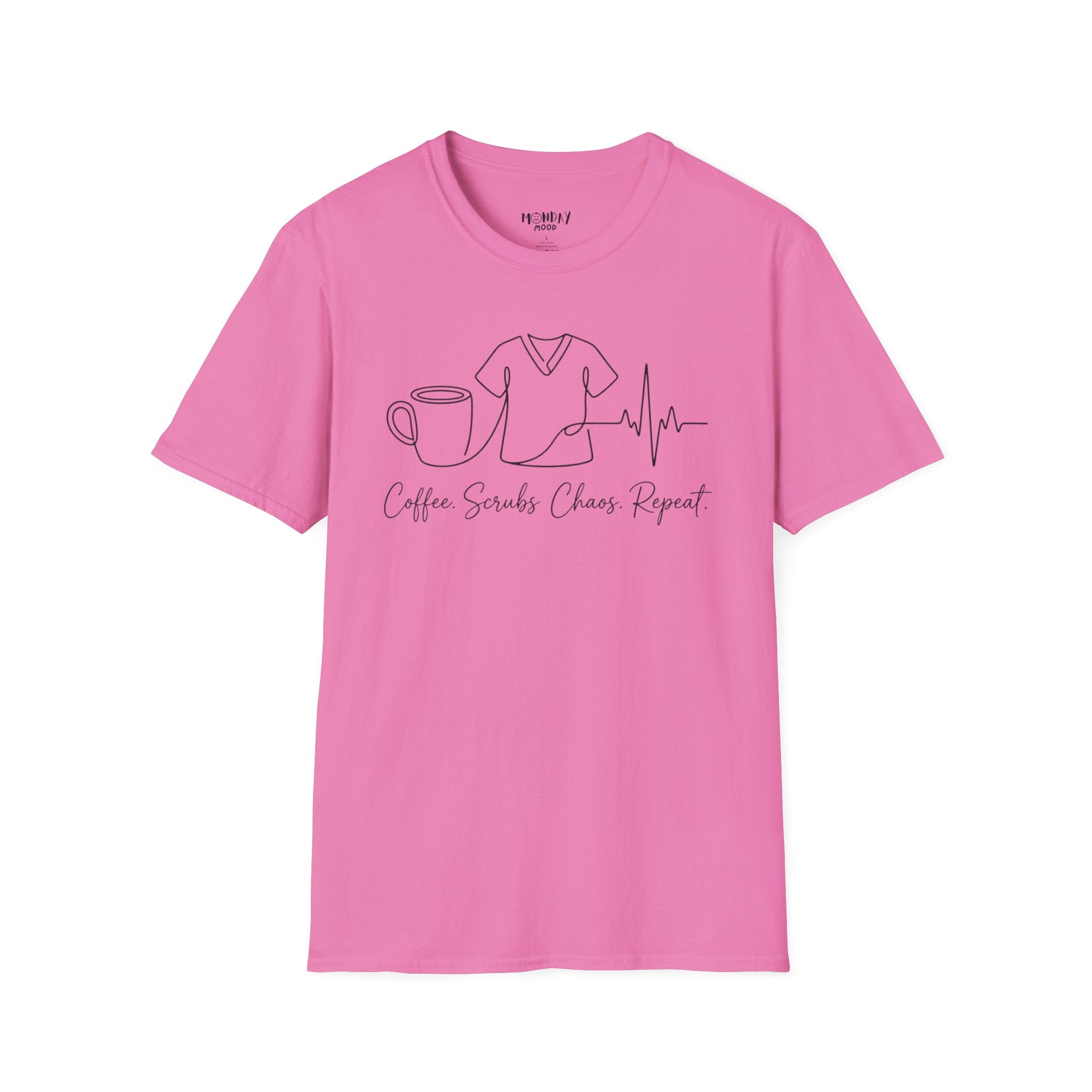 Coffee Scrubs Chaos Repeat T-Shirt