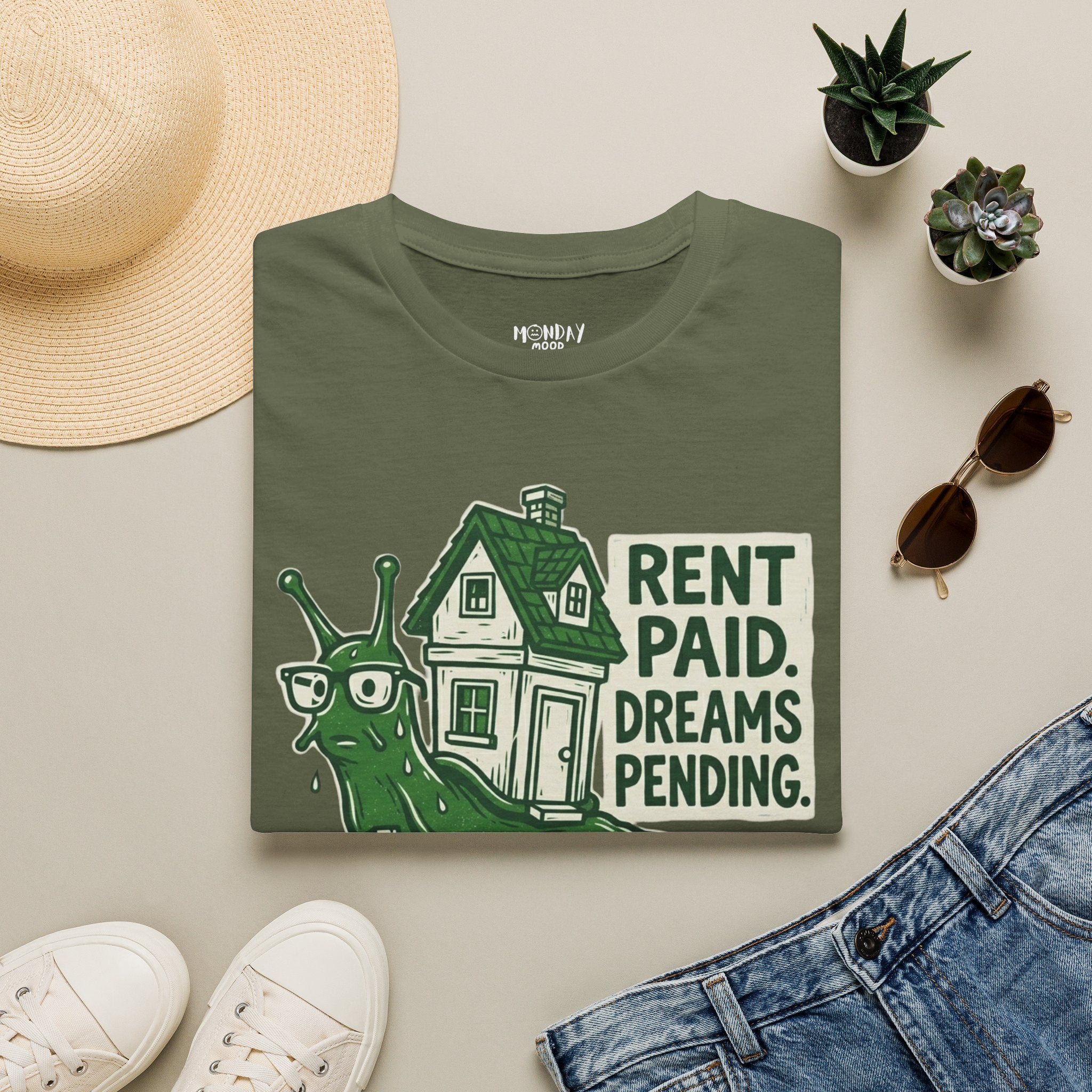 Rent Paid Dreams Pending T-Shirt