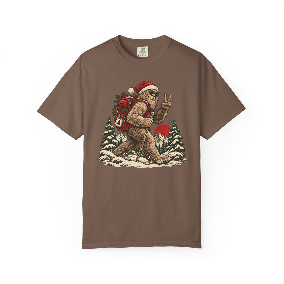Santa Bigfoot Hike T-Shirt