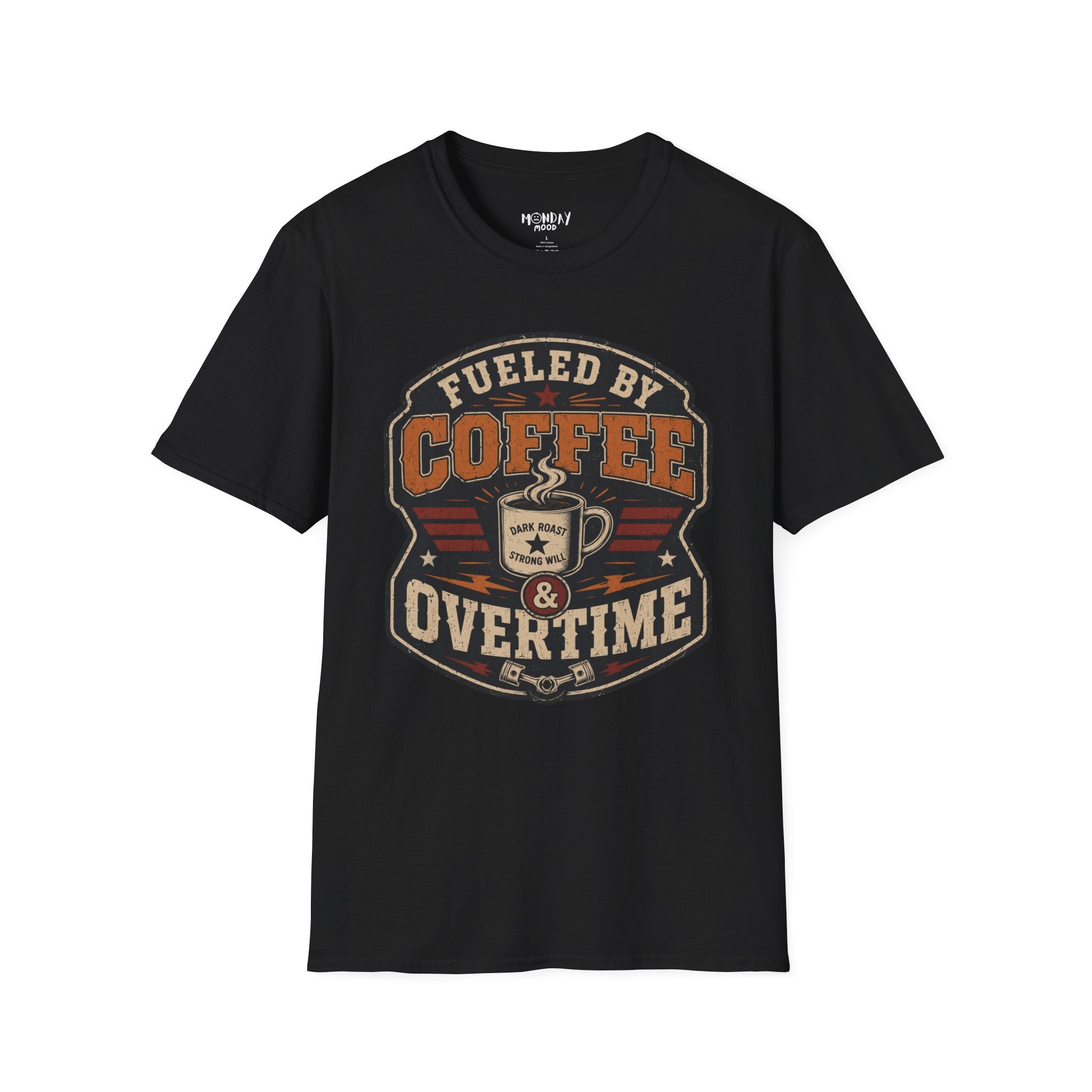 Fueled By Coffee Overtime T-Shirt