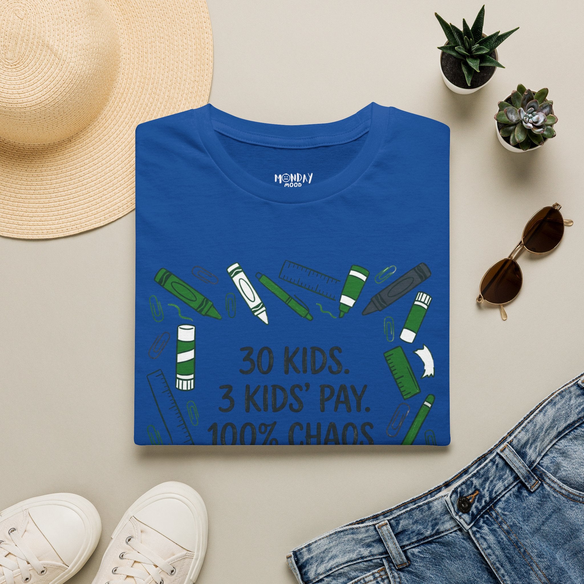 30 Kids. 3 Kids' Pay. 100% Chaos T-Shirt