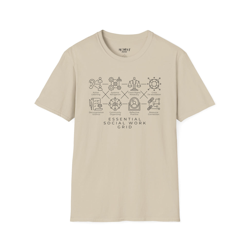 Essential Social Work Grid T-Shirt