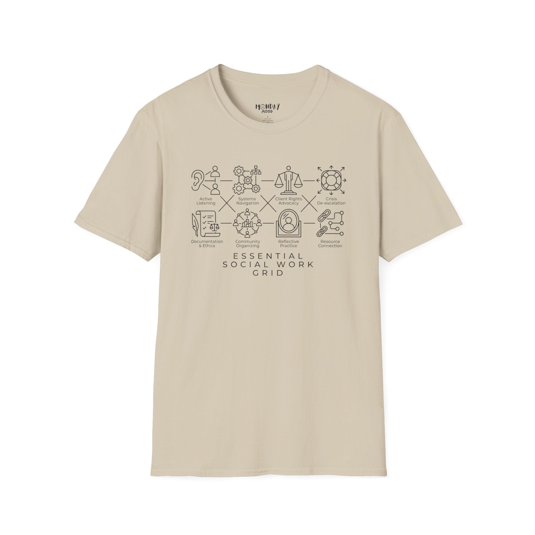 Essential Social Work Grid T-Shirt