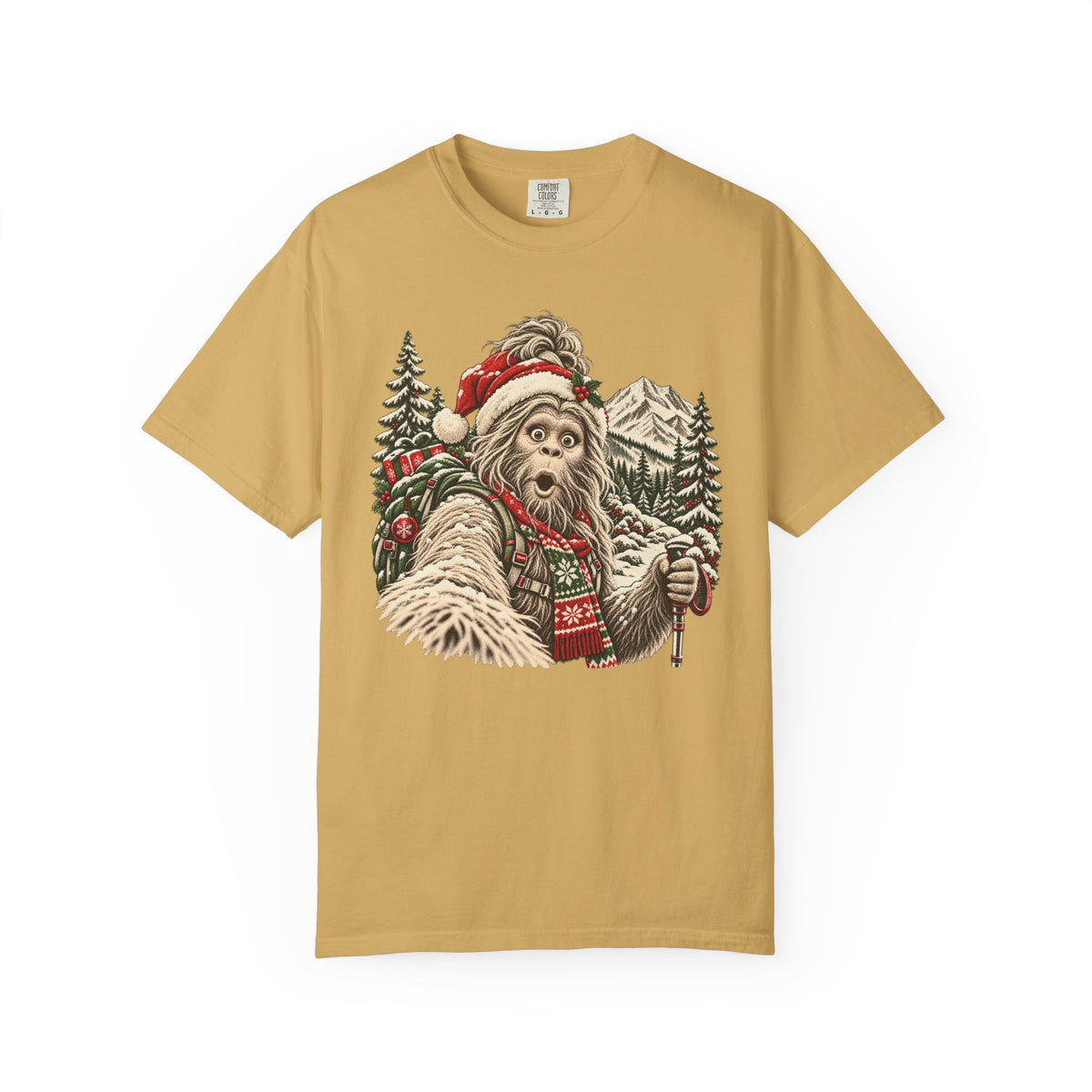 Christmas Bigfoot Girl T-Shirt