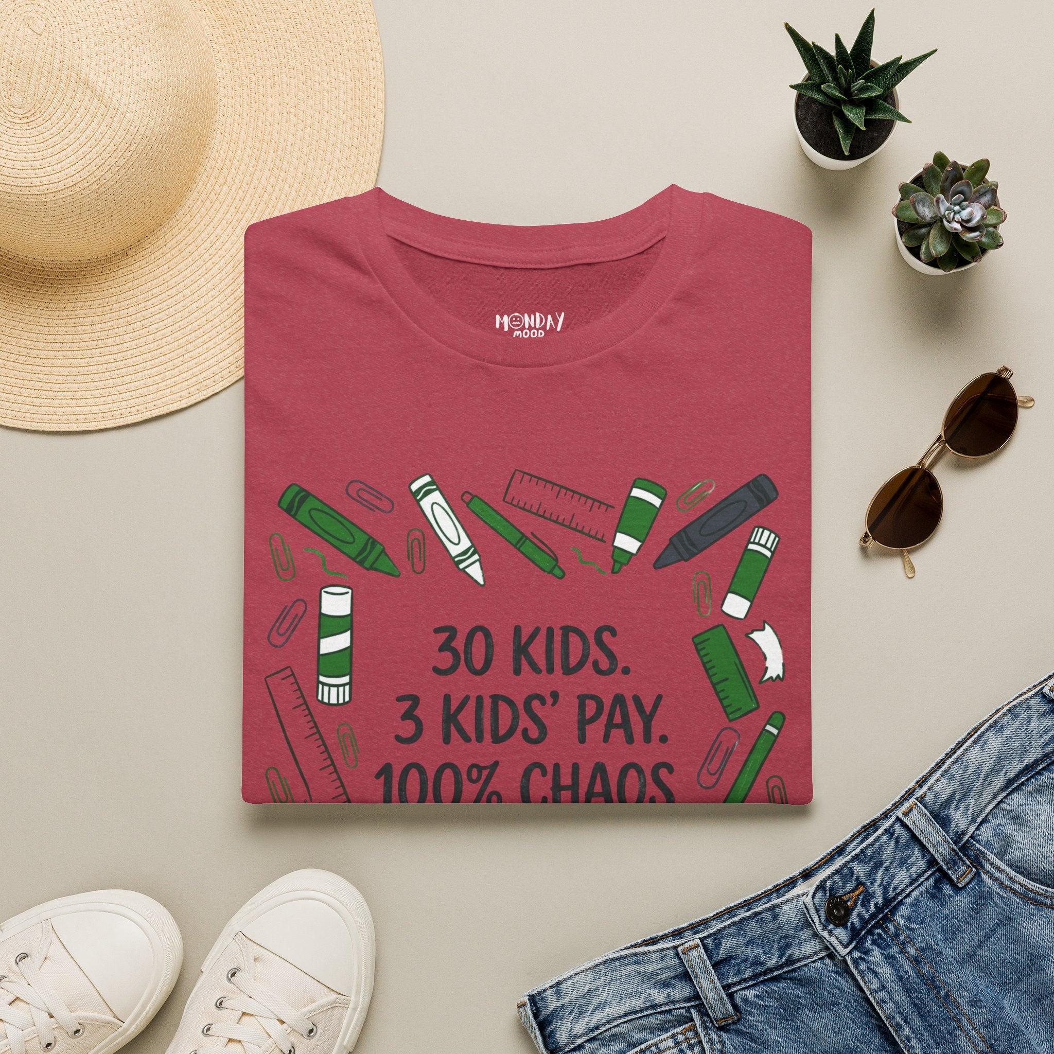30 Kids. 3 Kids' Pay. 100% Chaos T-Shirt