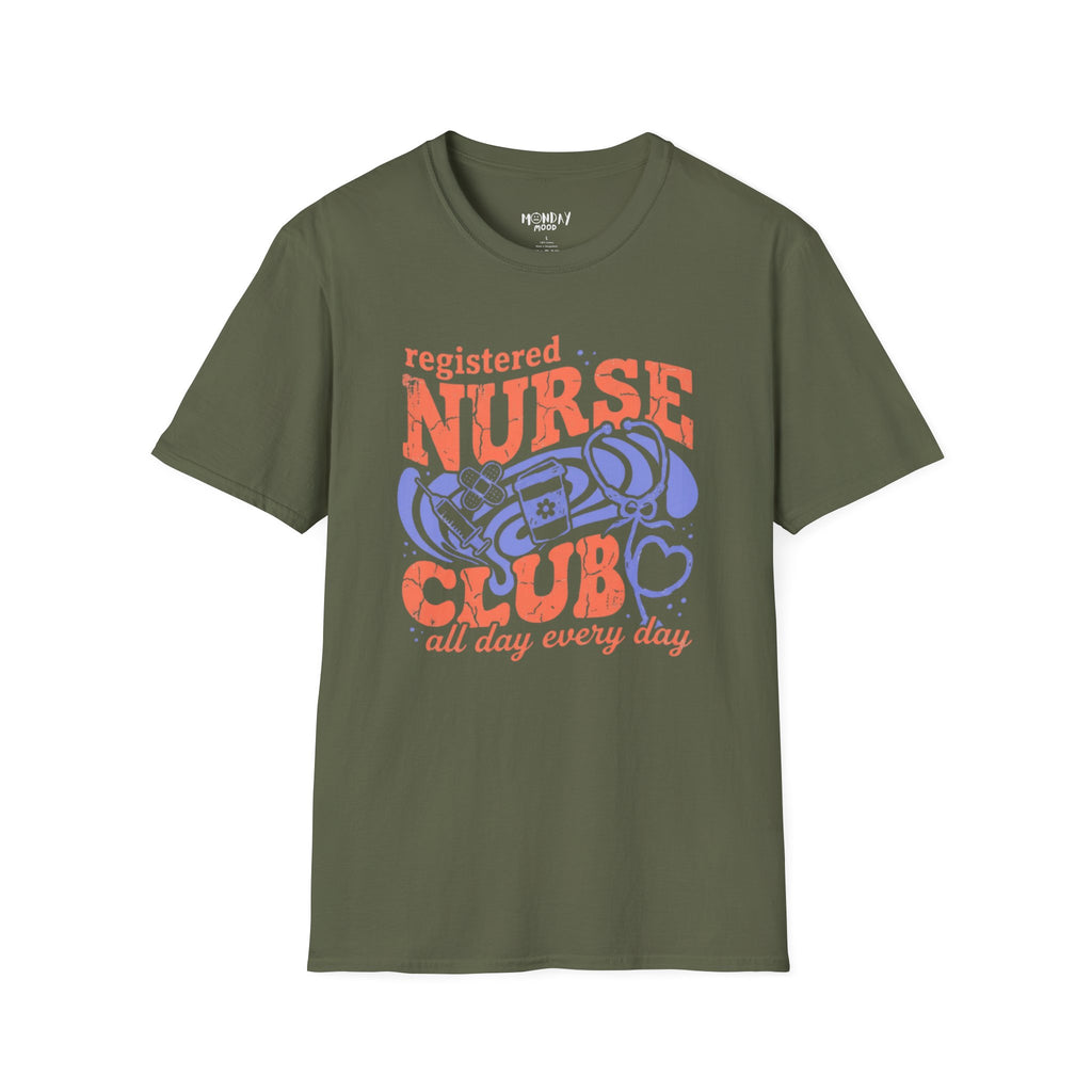Registered Nurse Club All Day Every Day T-Shirt
