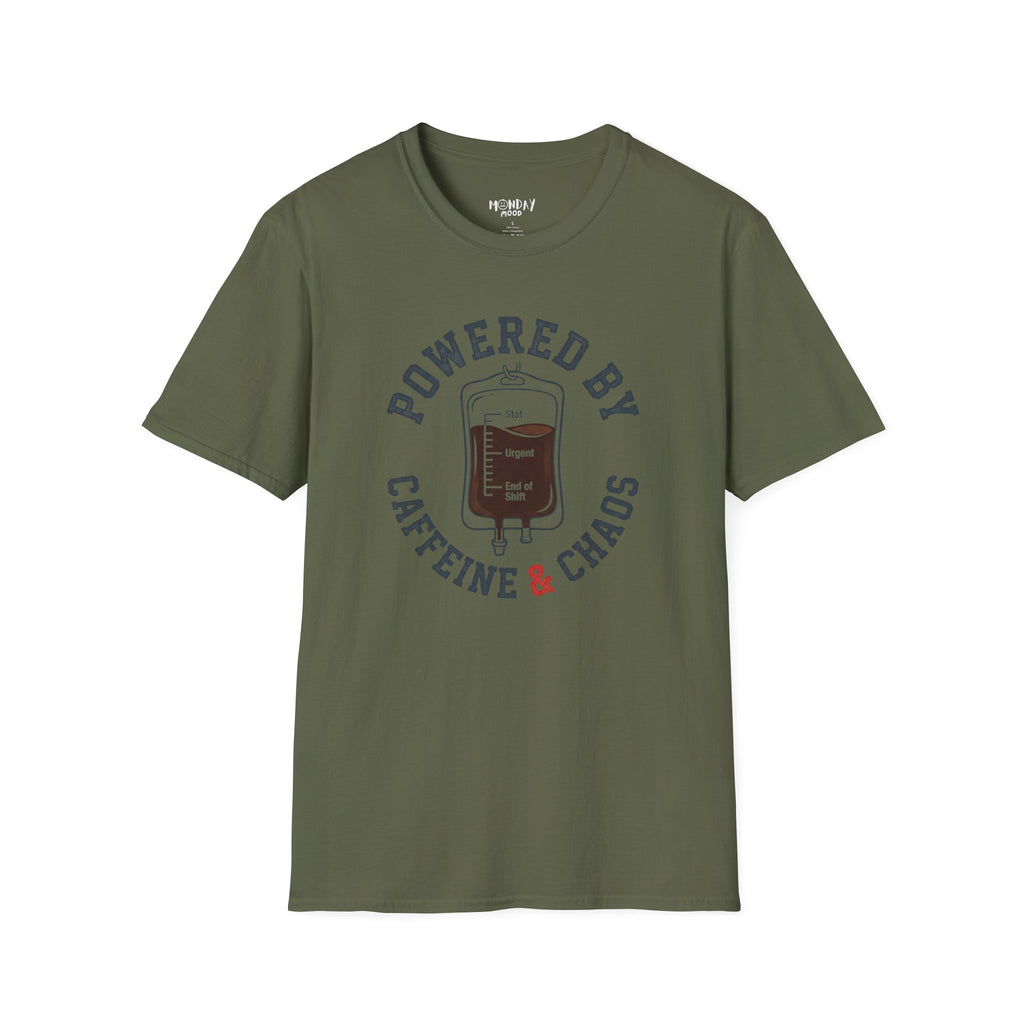 Powered By Caffeine & Chaos T-Shirt