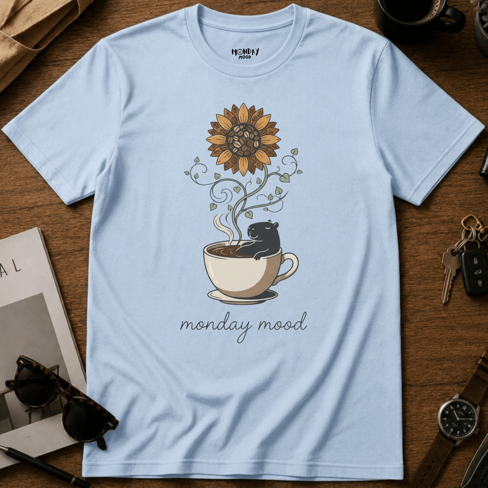 Capybara Monday Mood T-Shirt