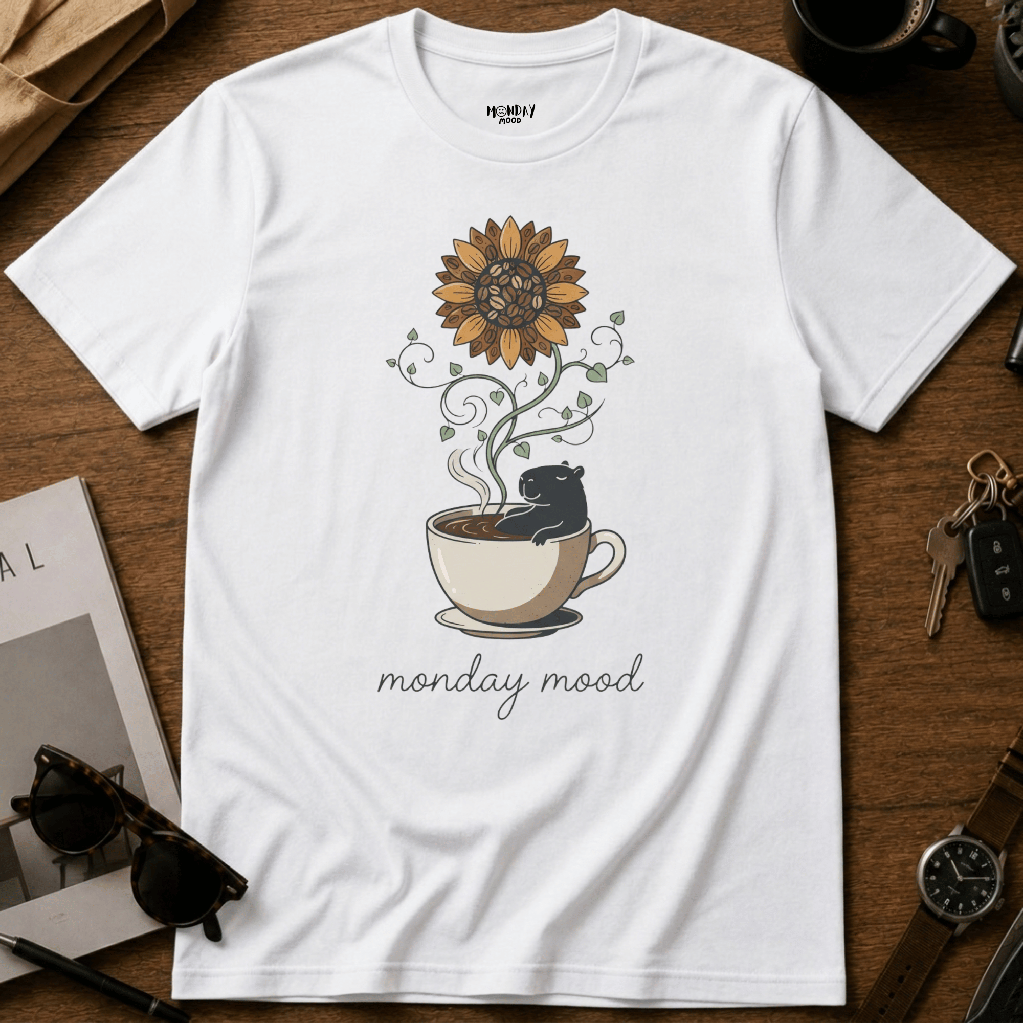 Capybara Monday Mood T-Shirt