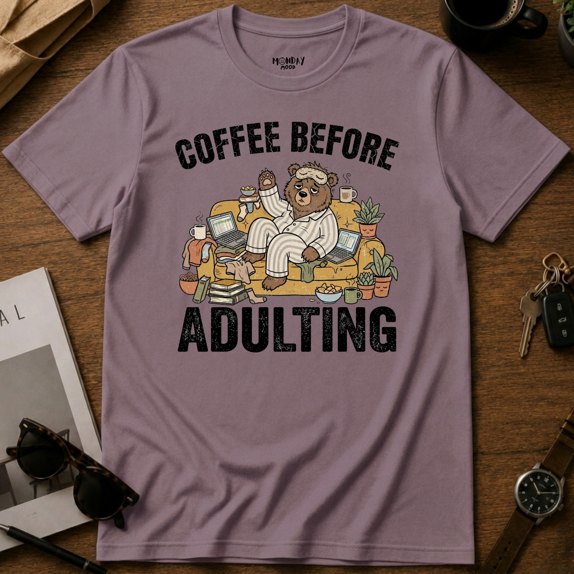 Coffee Before Adulting T-Shirt