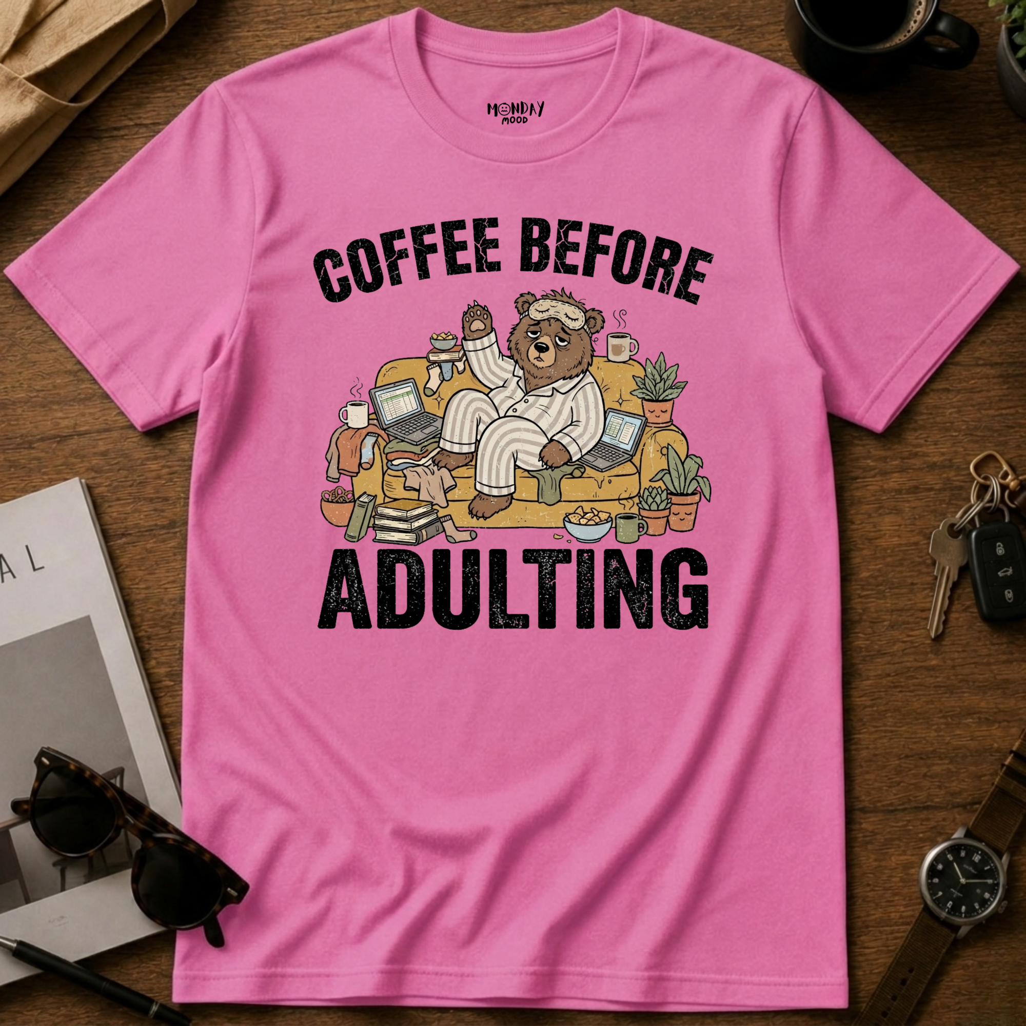 Coffee Before Adulting T-Shirt