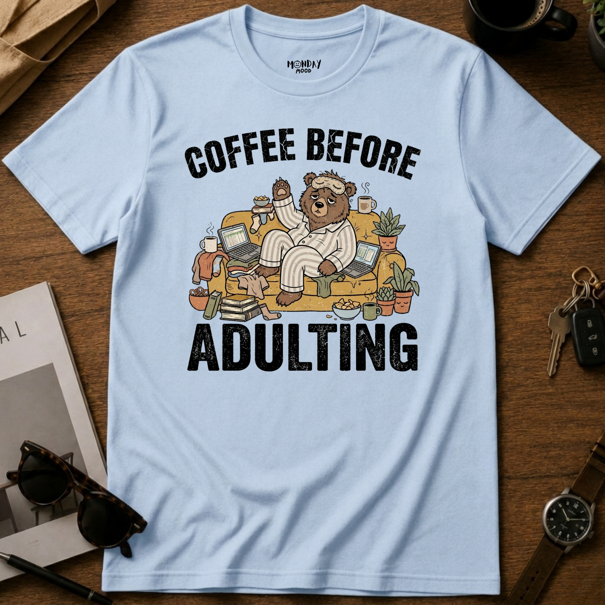 Coffee Before Adulting T-Shirt
